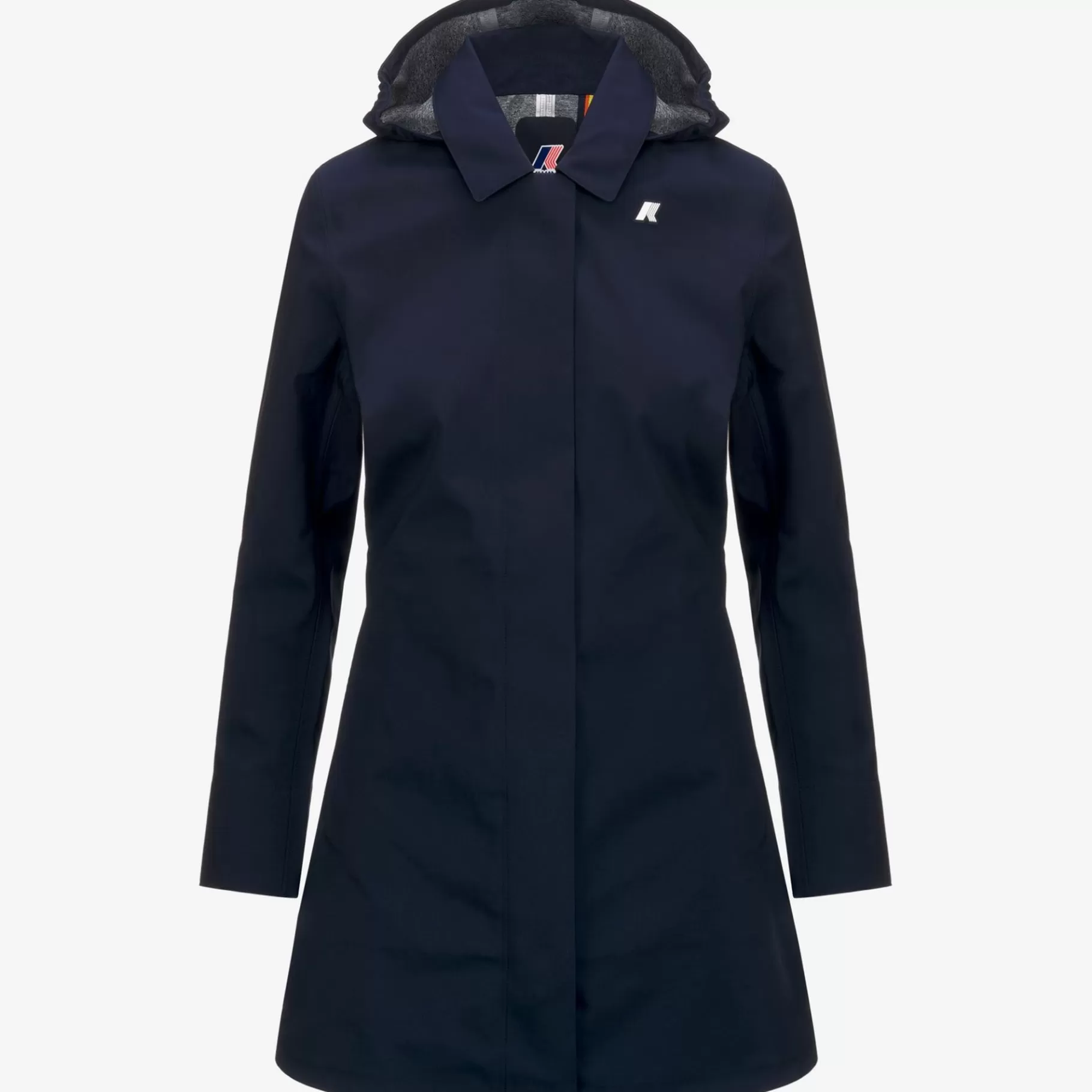 Coats And Long Jackets*K-WAY Mathy Bonded Jersey - Jackets - Mid - Woman - Blue Depth