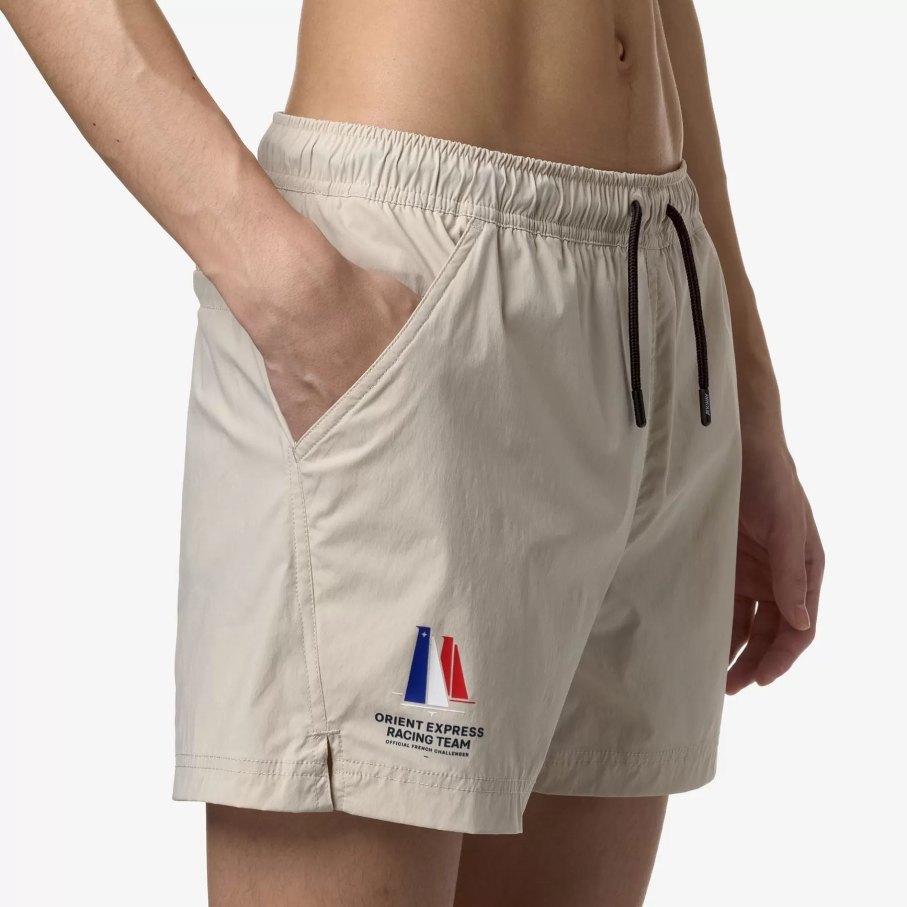 Swimwear*K-WAY Mehdy Orient Express Ac - Bathing Suits - Swimming Trunk - Man - Grey Vapor