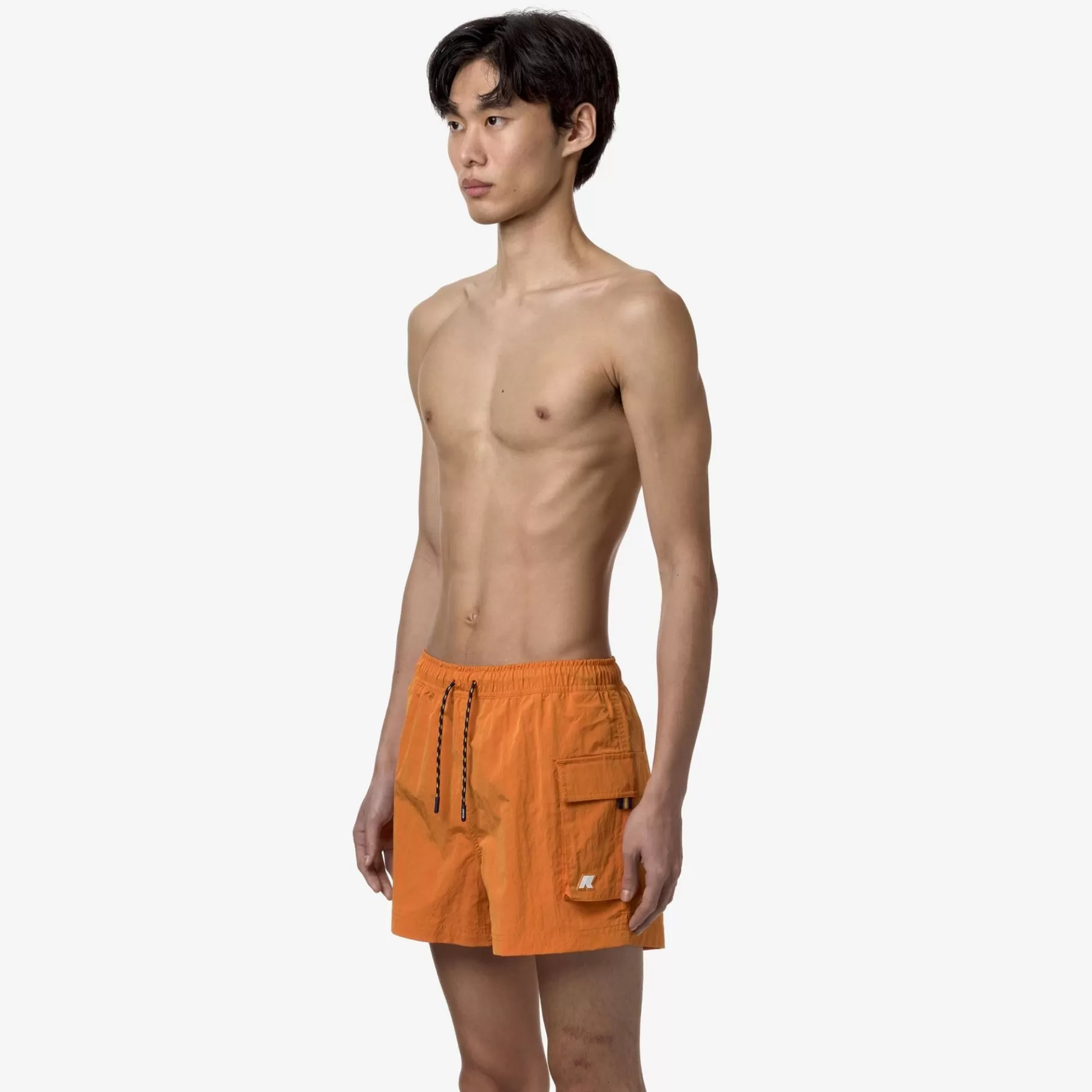 Swimwear*K-WAY Mellow Mini Ripstop - Bathing Suits - Swimming Trunk - Man - Orange Md