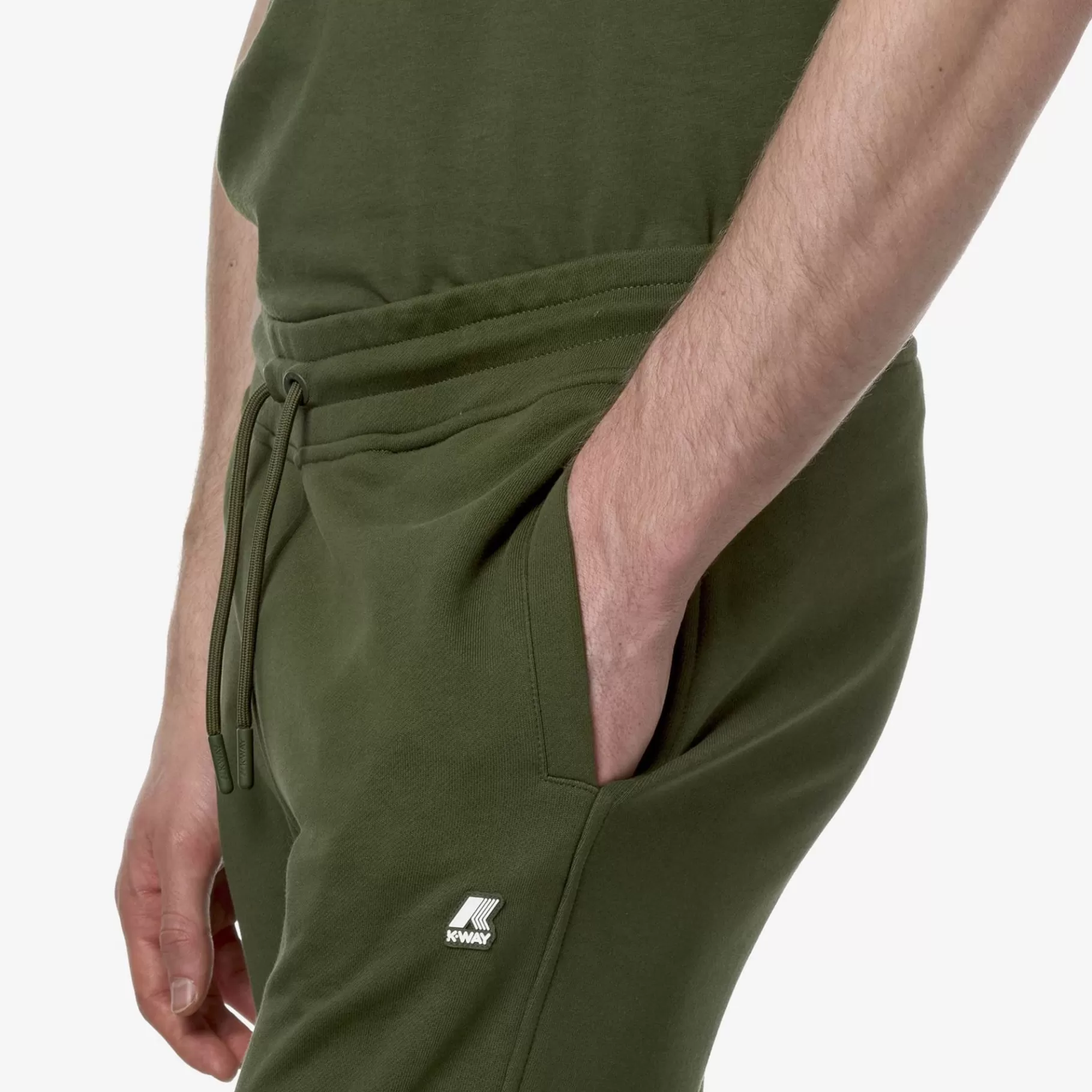 Trousers*K-WAY Mick - Pants - Sport Trousers - Man - Green Cypress