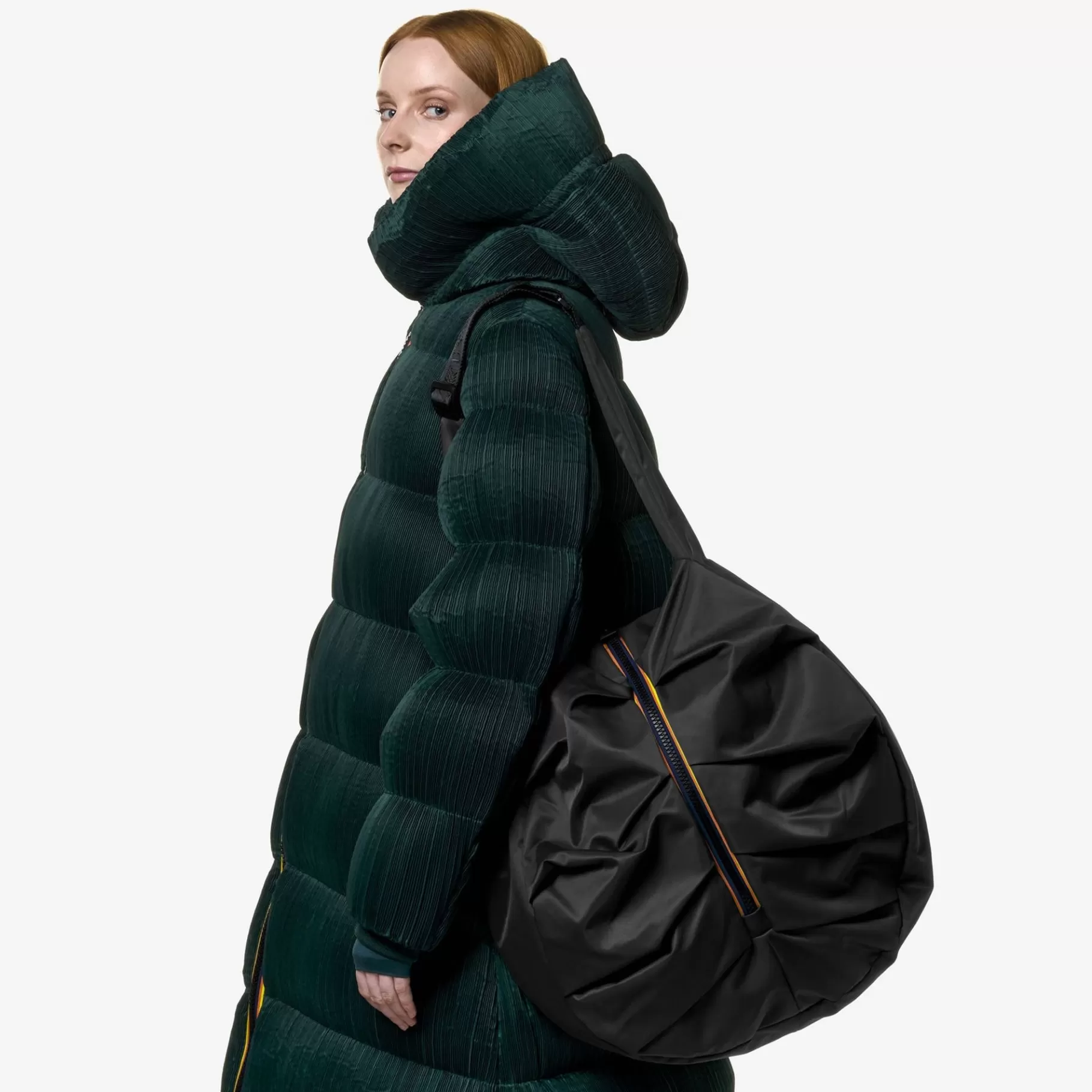 Bags And Duffle Bags*K-WAY Miradou Shiny Twill - Bags - Tote Bag - Unisex - Black Pure-Black Pirate