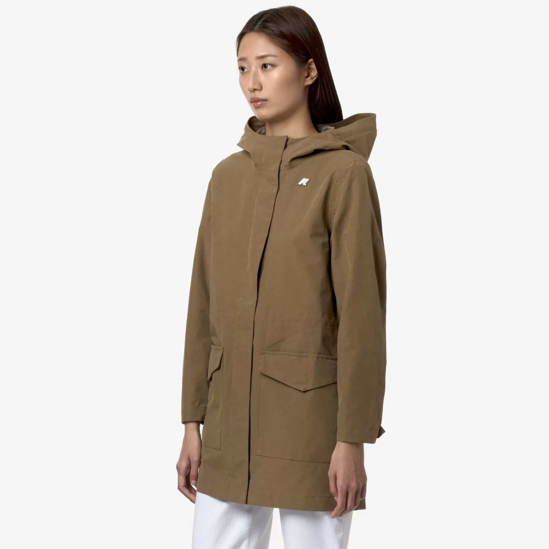 Short Jackets*K-WAY Mirelle Cotton Feel - Jackets - Short - Woman - Brown Corda