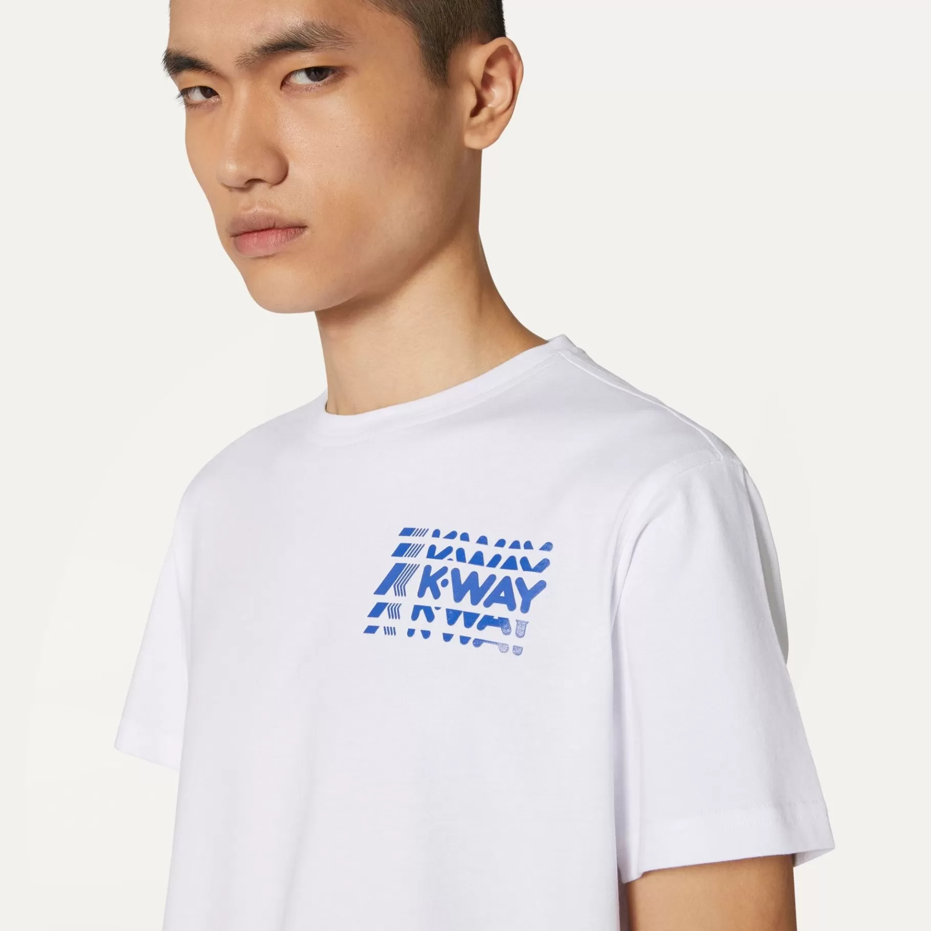 T-Shirt*K-WAY Odom Multiple Lettering - T-Shirtstop - T-Shirt - Man - White