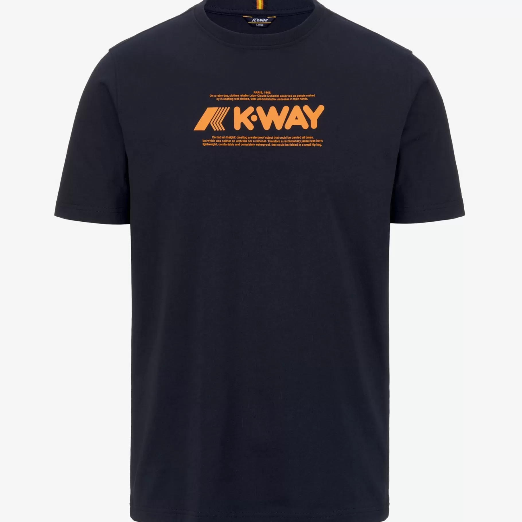 T-Shirt*K-WAY Odom Typo - T-Shirtstop - T-Shirt - Man - Blue Depth