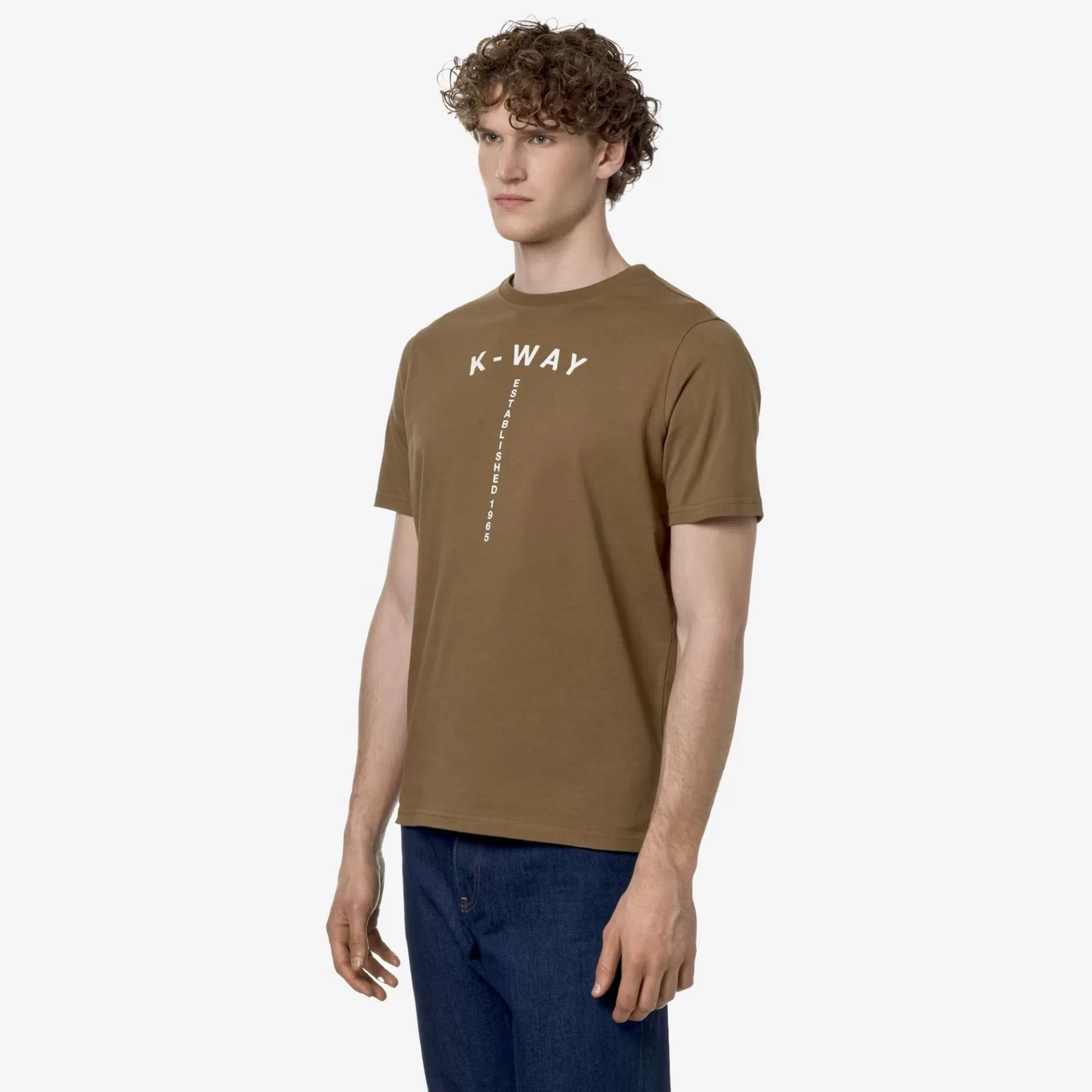 T-Shirt*K-WAY Odom Typo Est. - T-Shirtstop - T-Shirt - Man - Brown Corda