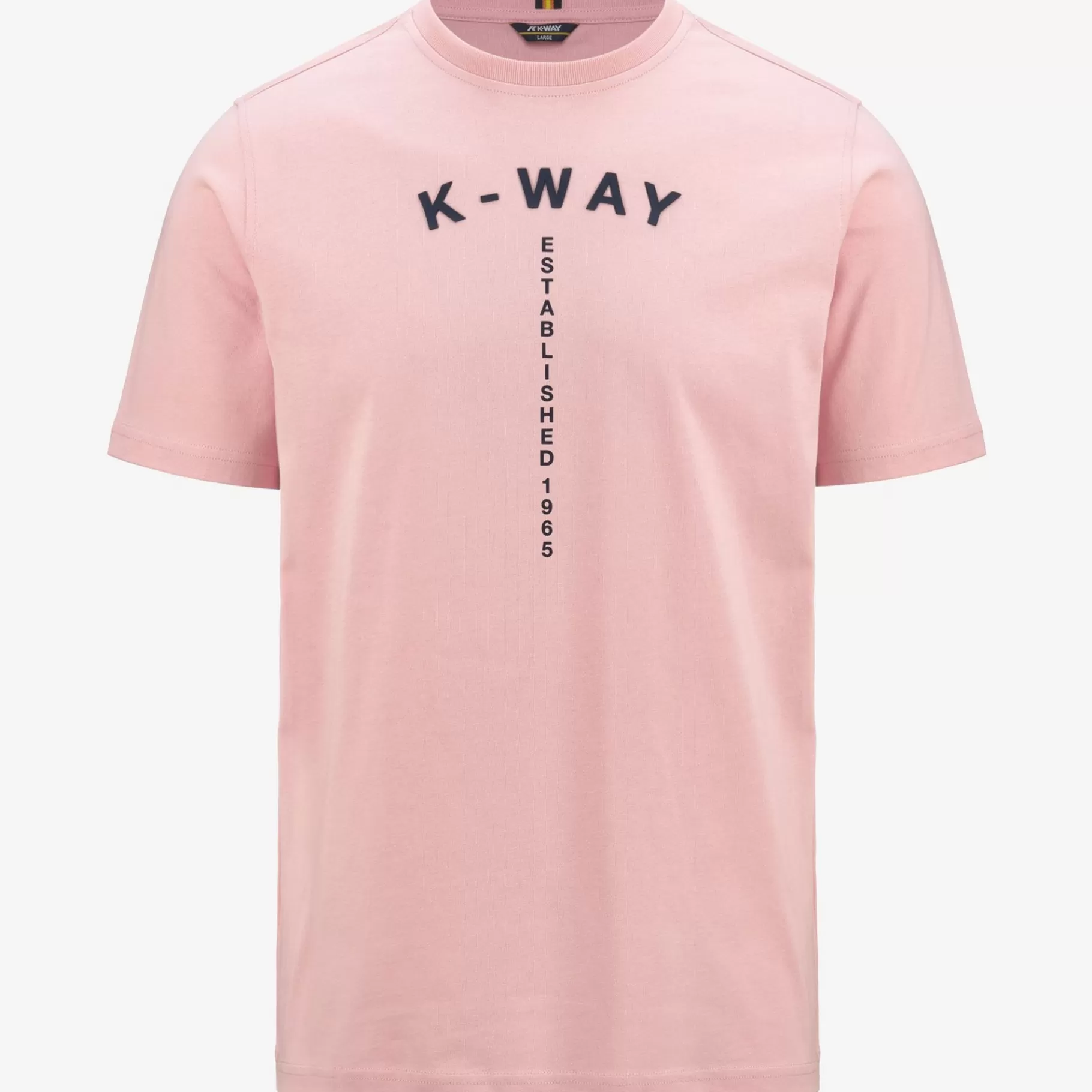 T-Shirt*K-WAY Odom Typo Est. - T-Shirtstop - T-Shirt - Man - Pink Ash