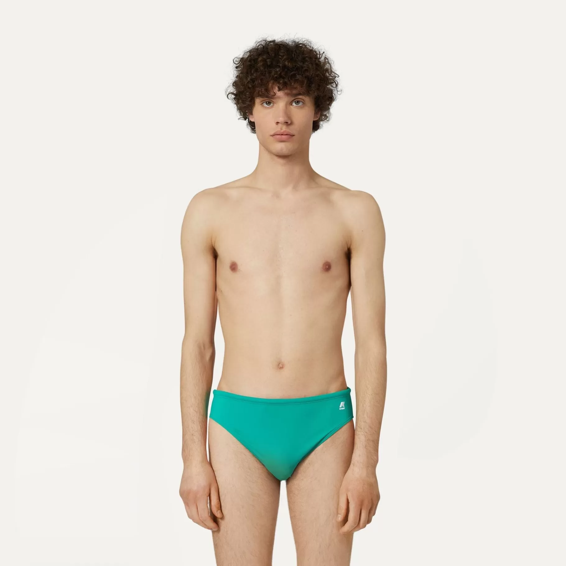 Swimwear*K-WAY Omer Olympic - Bathing Suits - Brief - Man - Green