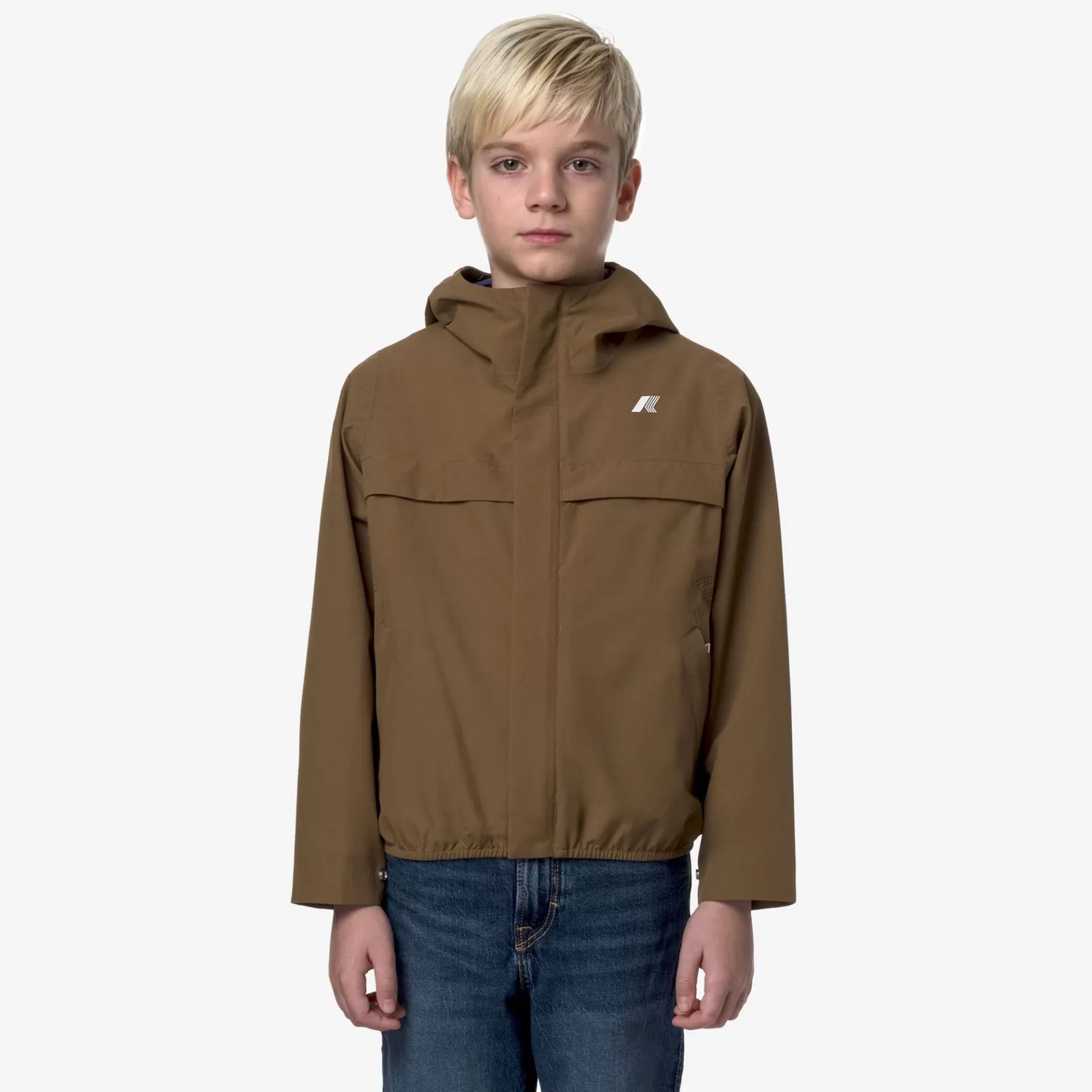 Short Jackets*K-WAY P. Arnaud Eco Sd Contrast - Jackets - Short - Boy - Brown C-Blue F