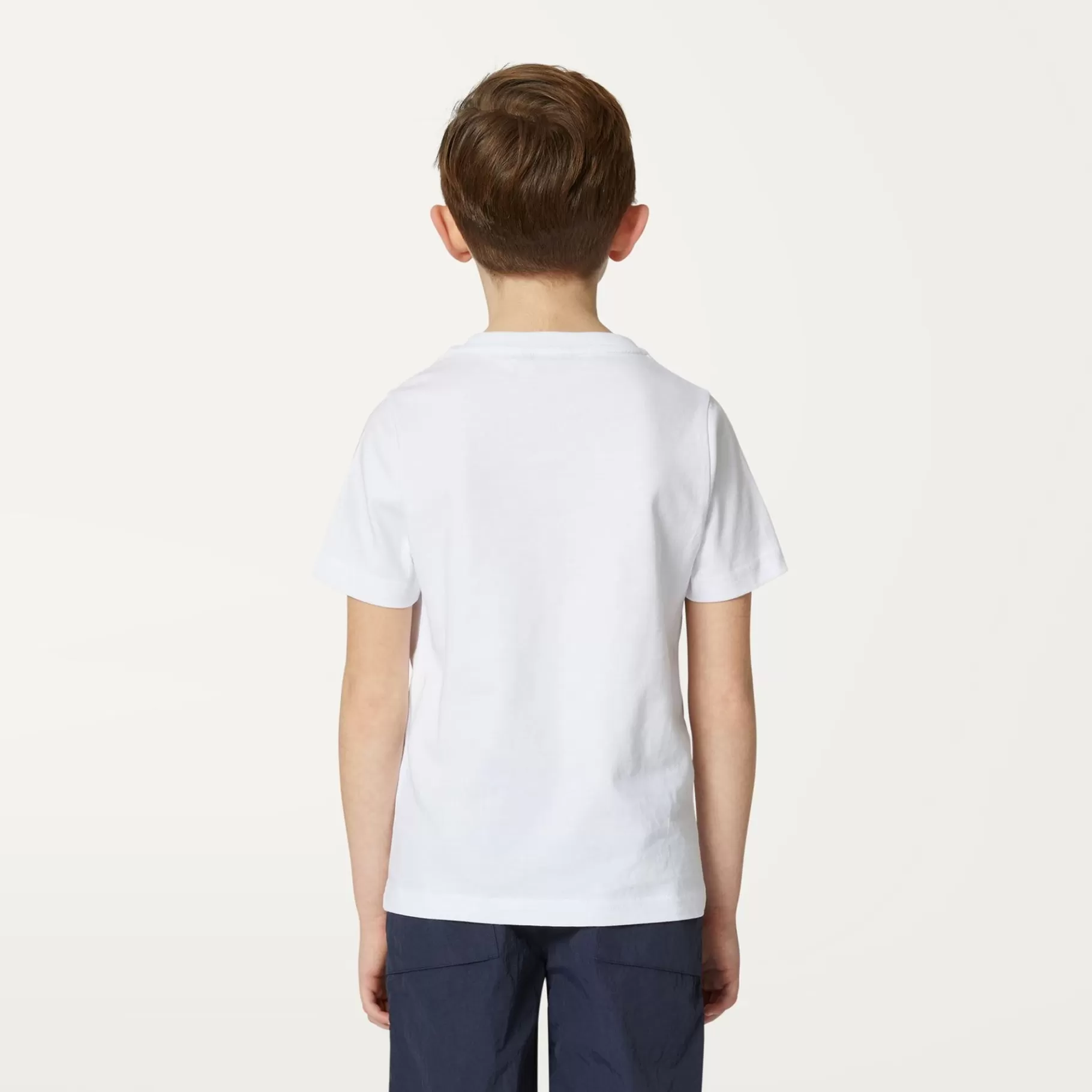 T-Shirt*K-WAY P. Edwing Round Sleeves Three Pack - T-Shirtstop - T-Shirt - Boy - White-Orange Russet-Blue Ultramarine