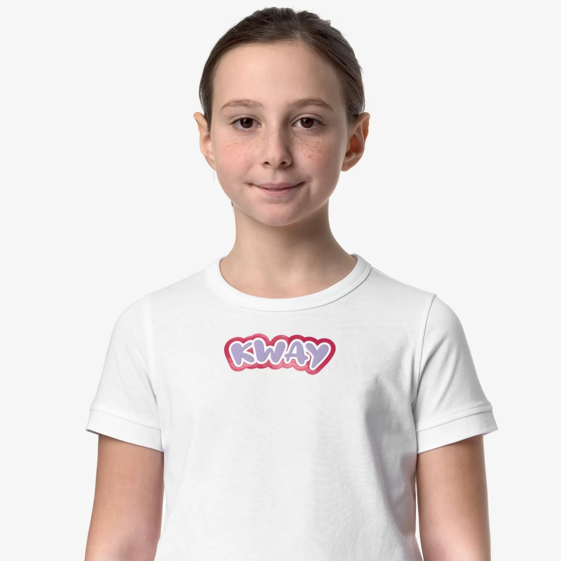 T-Shirt*K-WAY P. Emel Graphic - T-Shirtstop - T-Shirt - Girl - White