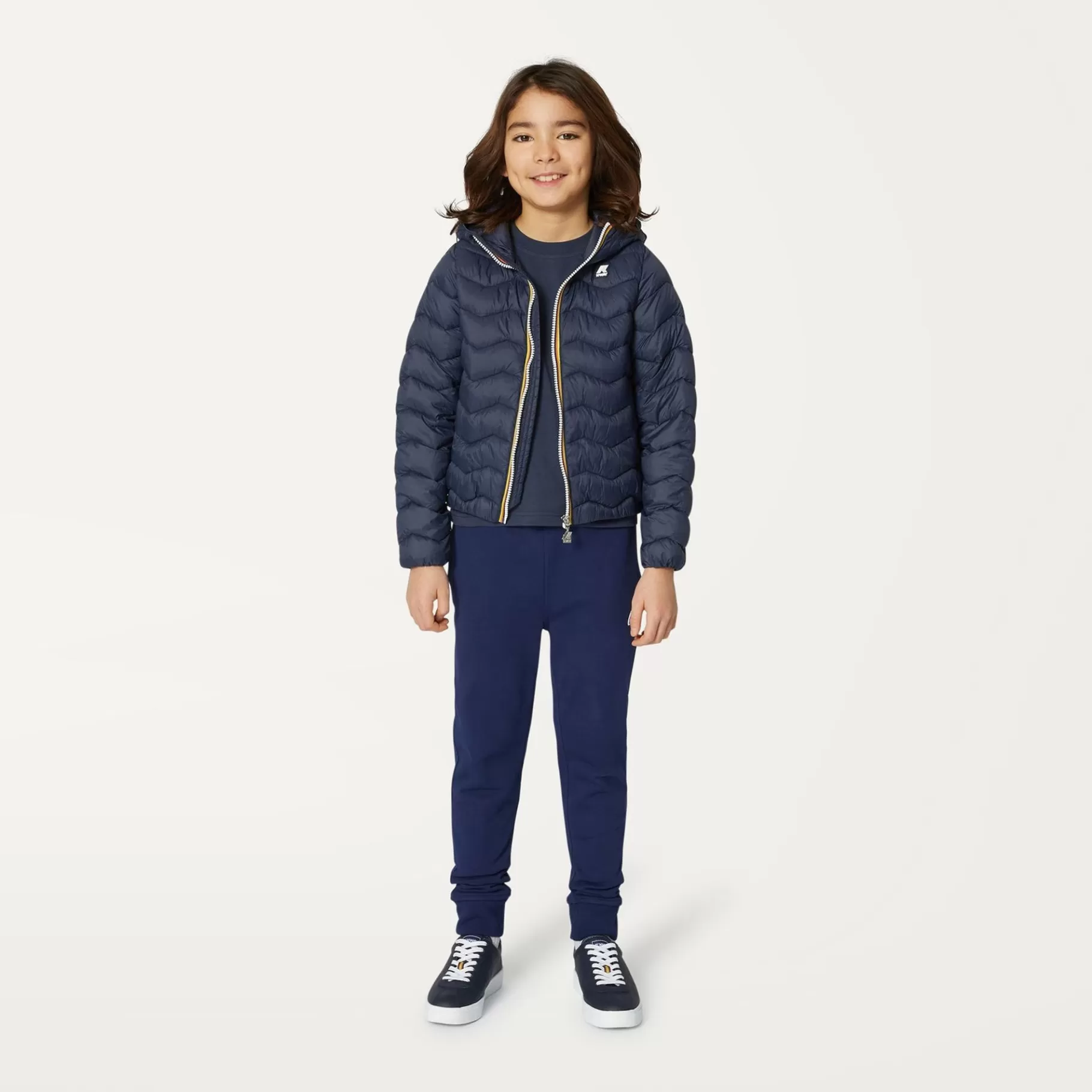 Short Jackets*K-WAY P. Jack Quilted Warm - Jackets - Short - Boy - Blue Depth