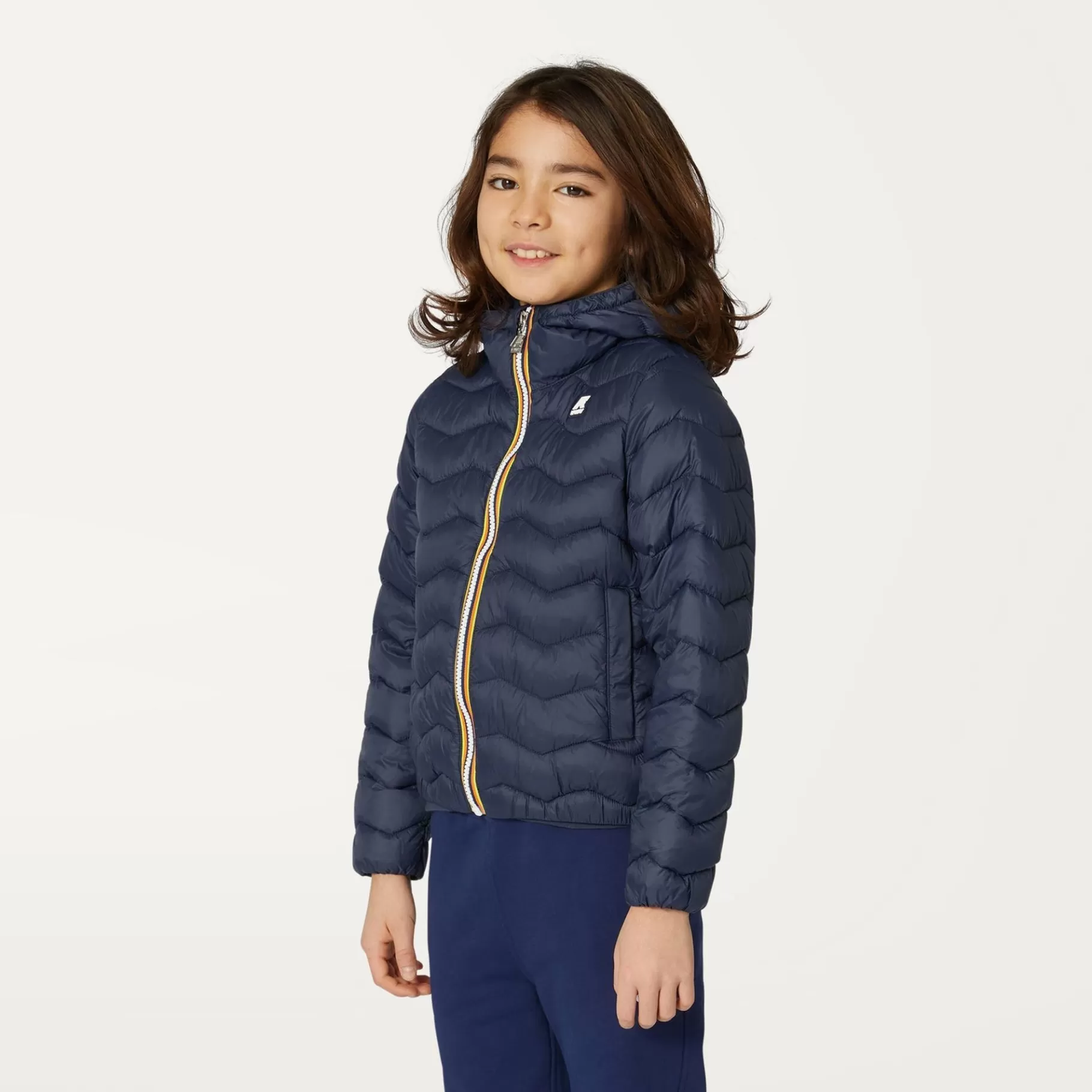 Short Jackets*K-WAY P. Jack Quilted Warm - Jackets - Short - Boy - Blue Depth