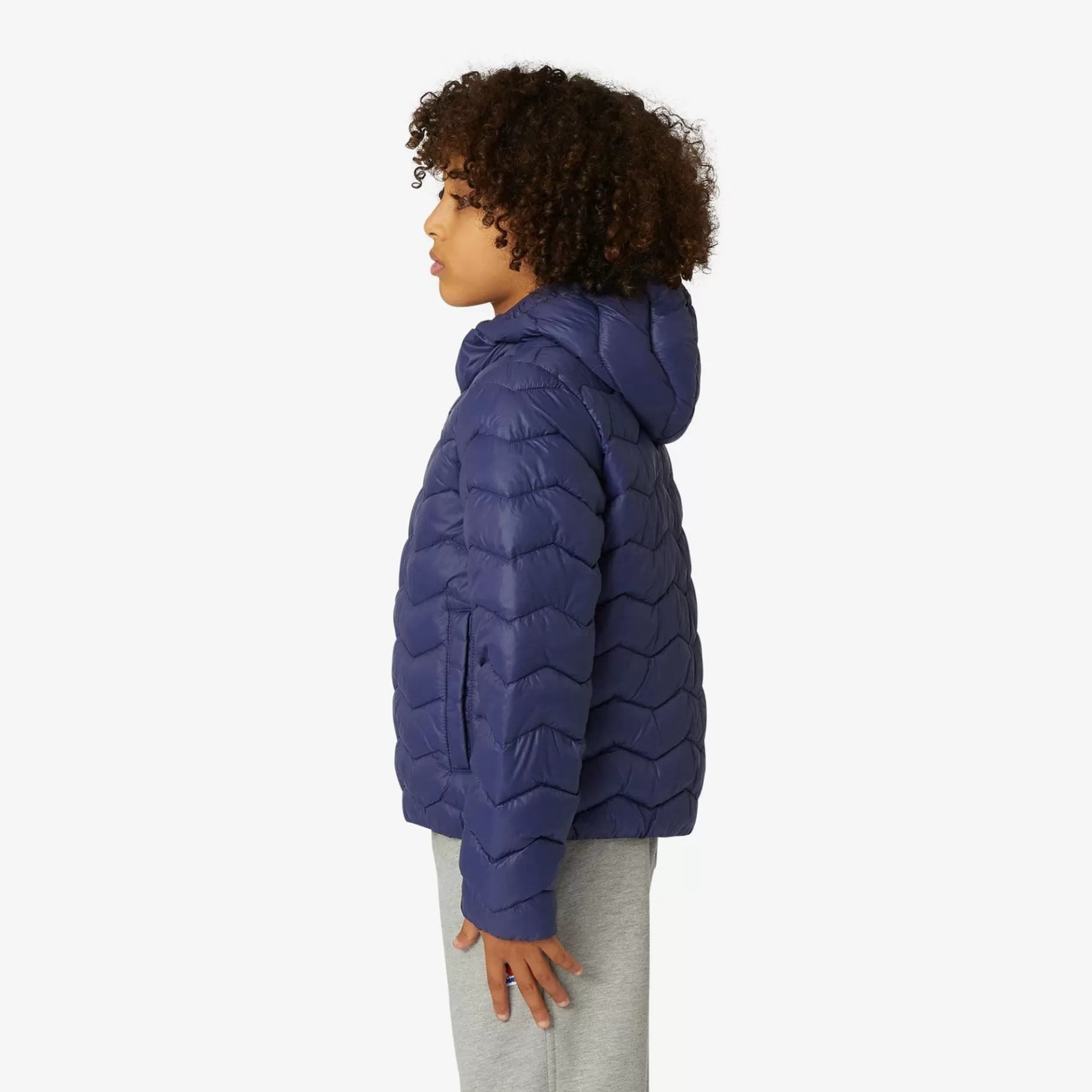 Short Jackets*K-WAY P. Jack Quilted Warm - Jackets - Short - Boy - Blue Medieval