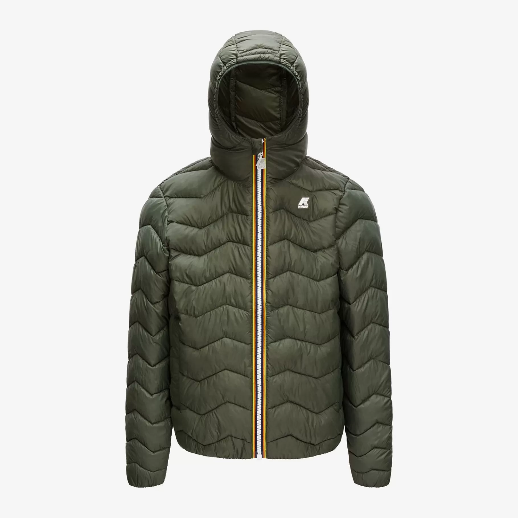 Short Jackets*K-WAY P. Jack Quilted Warm - Jackets - Short - Boy - Green Blackish