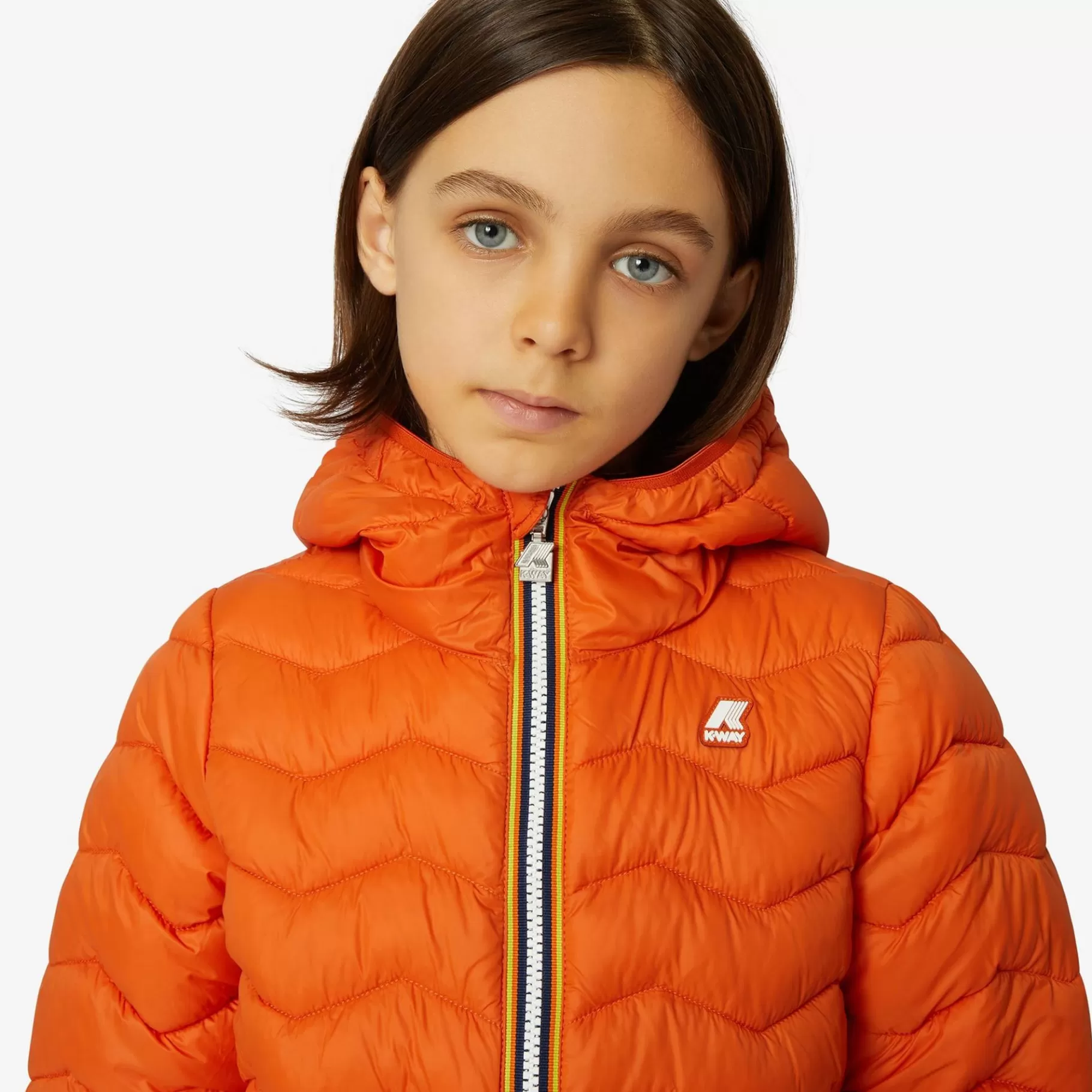 Short Jackets*K-WAY P. Jack Quilted Warm - Jackets - Short - Boy - Orange Rust