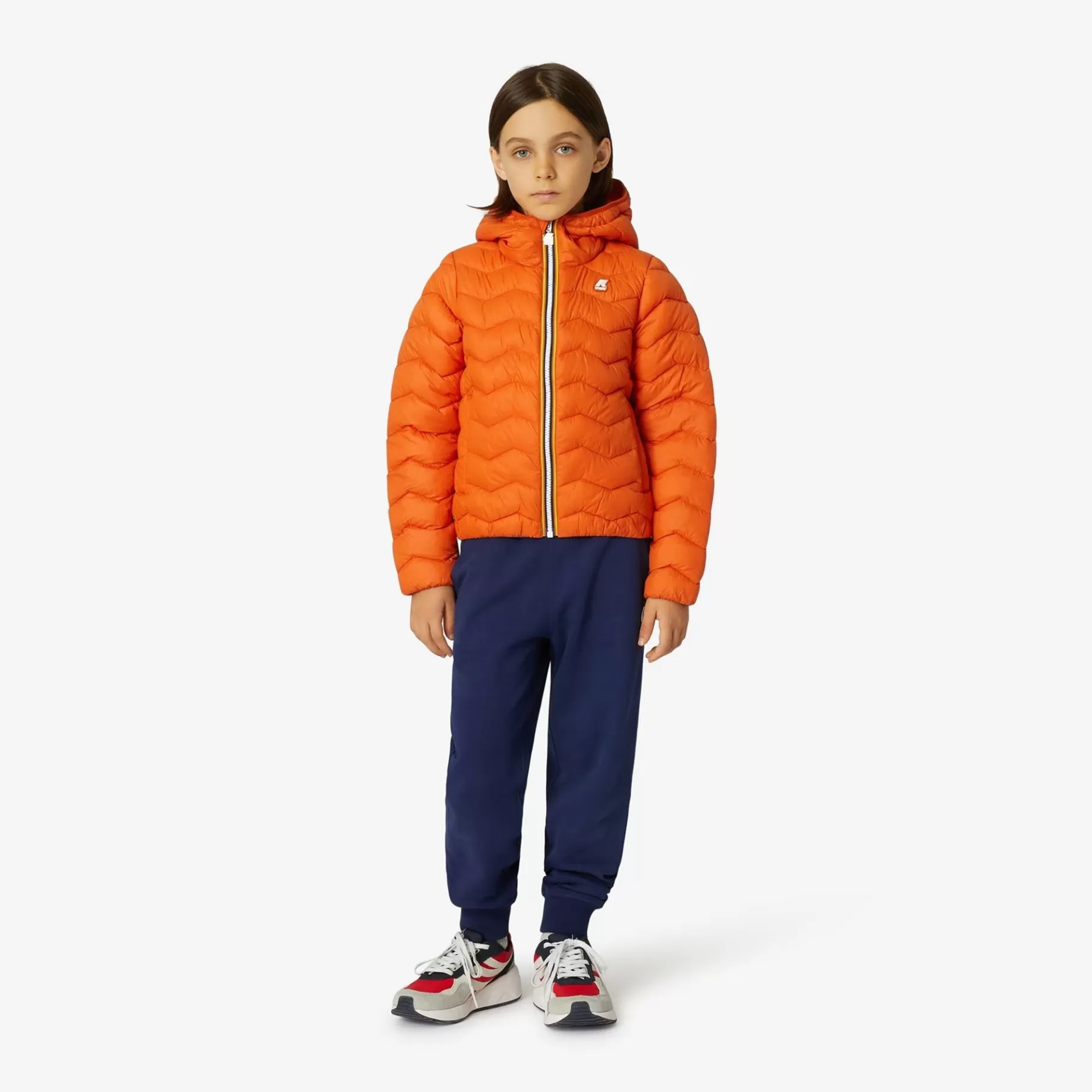 Short Jackets*K-WAY P. Jack Quilted Warm - Jackets - Short - Boy - Orange Rust