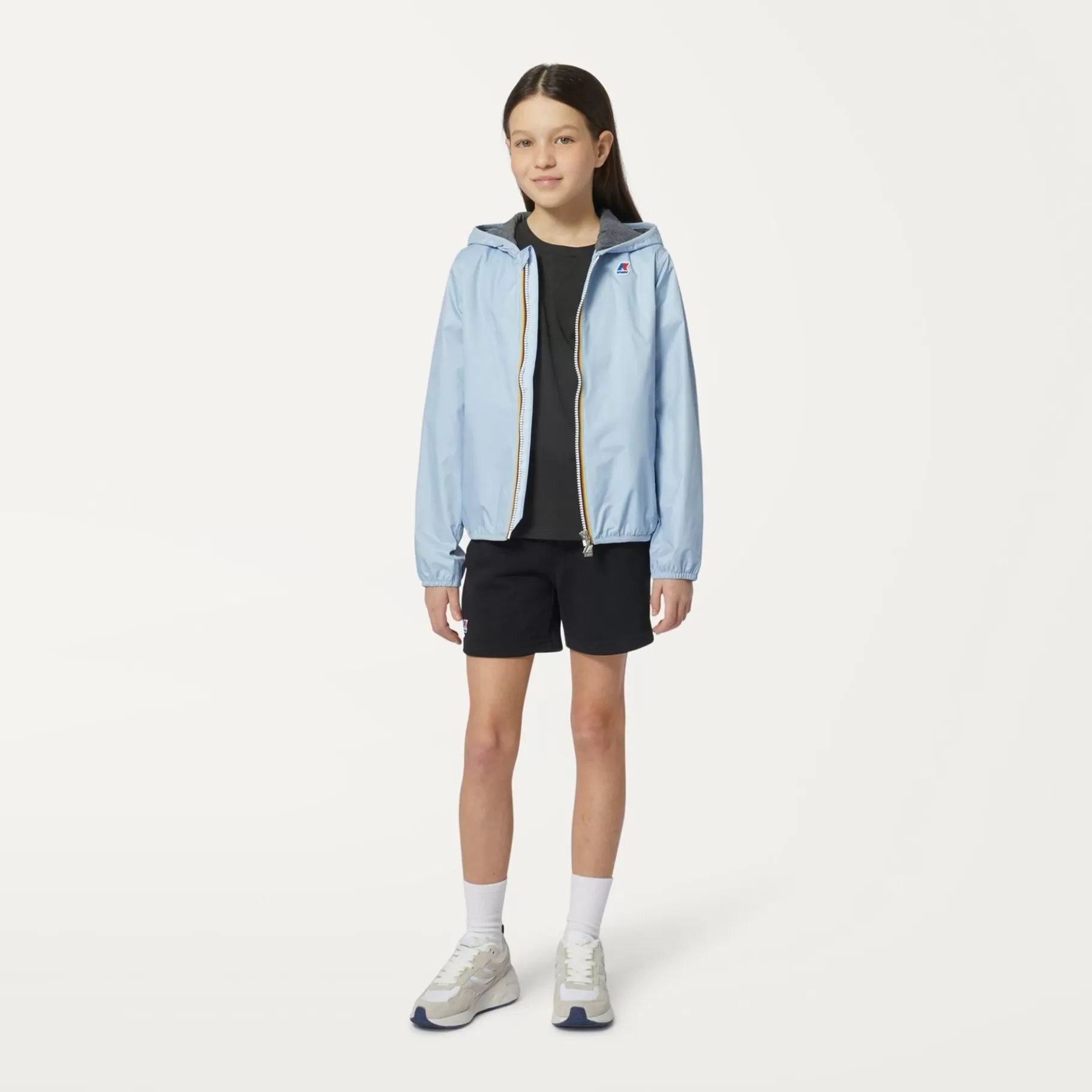 Short Jackets*K-WAY P. Jack Stretch Nylon Jersey - Jackets - Short - Boy - Azure Blizzard