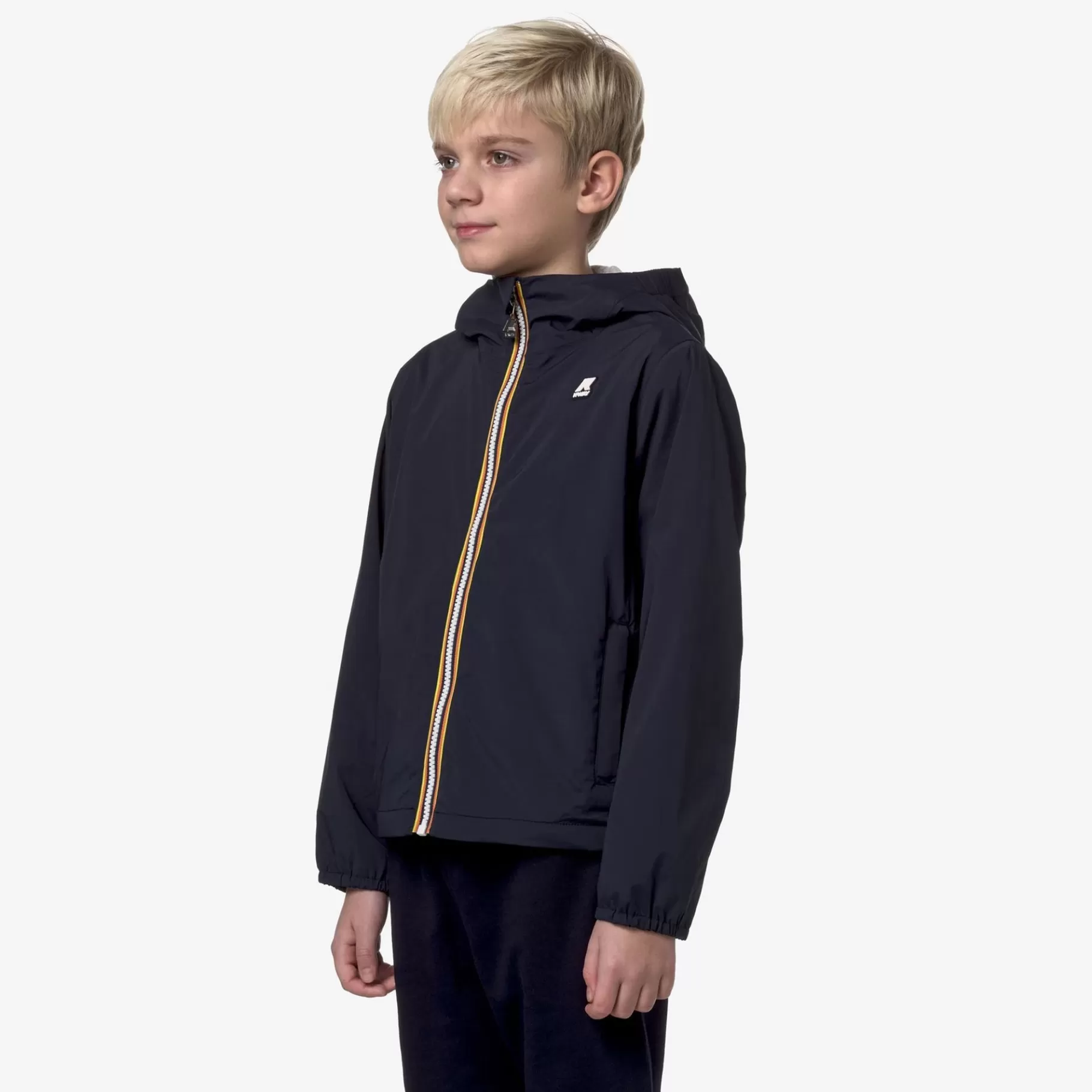 Short Jackets*K-WAY P. Jack Stretch Nylon Jersey - Jackets - Short - Boy - Blue Depth