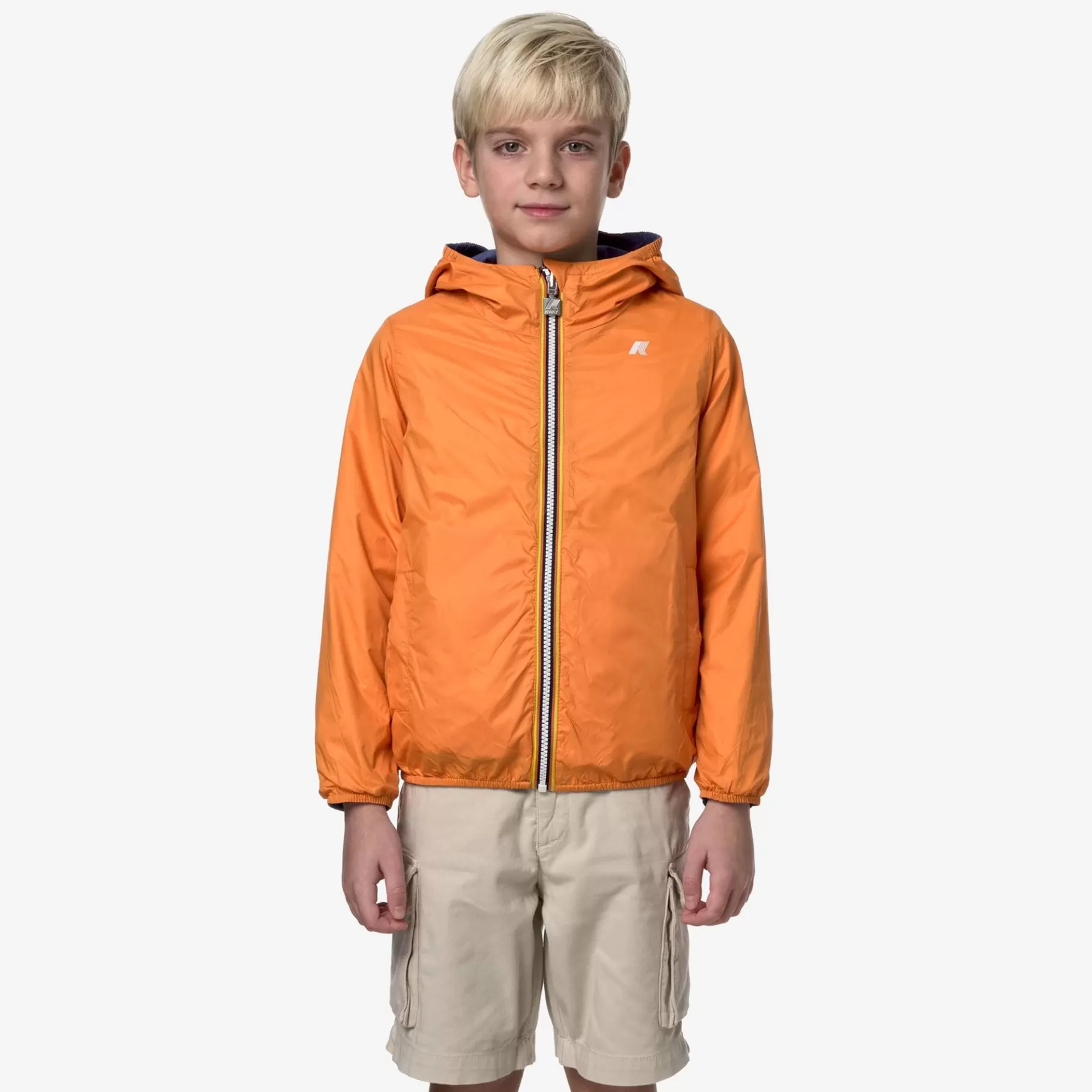 Short Jackets*K-WAY P. Jake Plus.2 Reversible - Jackets - Short - Boy - Blue Fiord-Orange Md