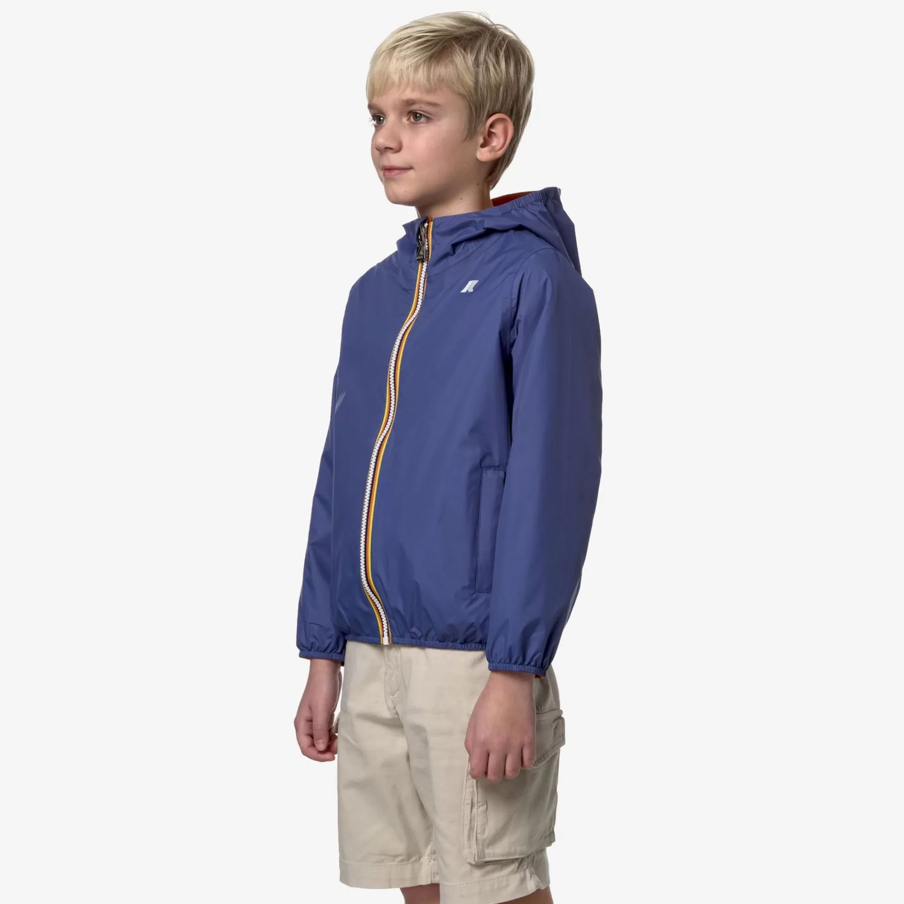 Short Jackets*K-WAY P. Jake Plus.2 Reversible - Jackets - Short - Boy - Blue Fiord-Orange Md