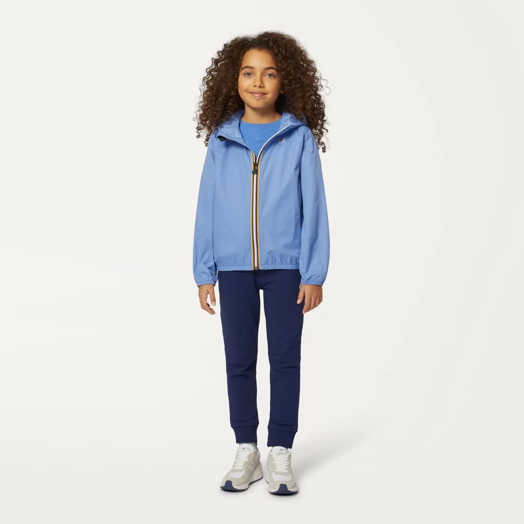 Coats And Long Jackets*K-WAY P. Le Vrai 3.0 Claude - Jackets - Mid - Kid Unisex - Azure Dk