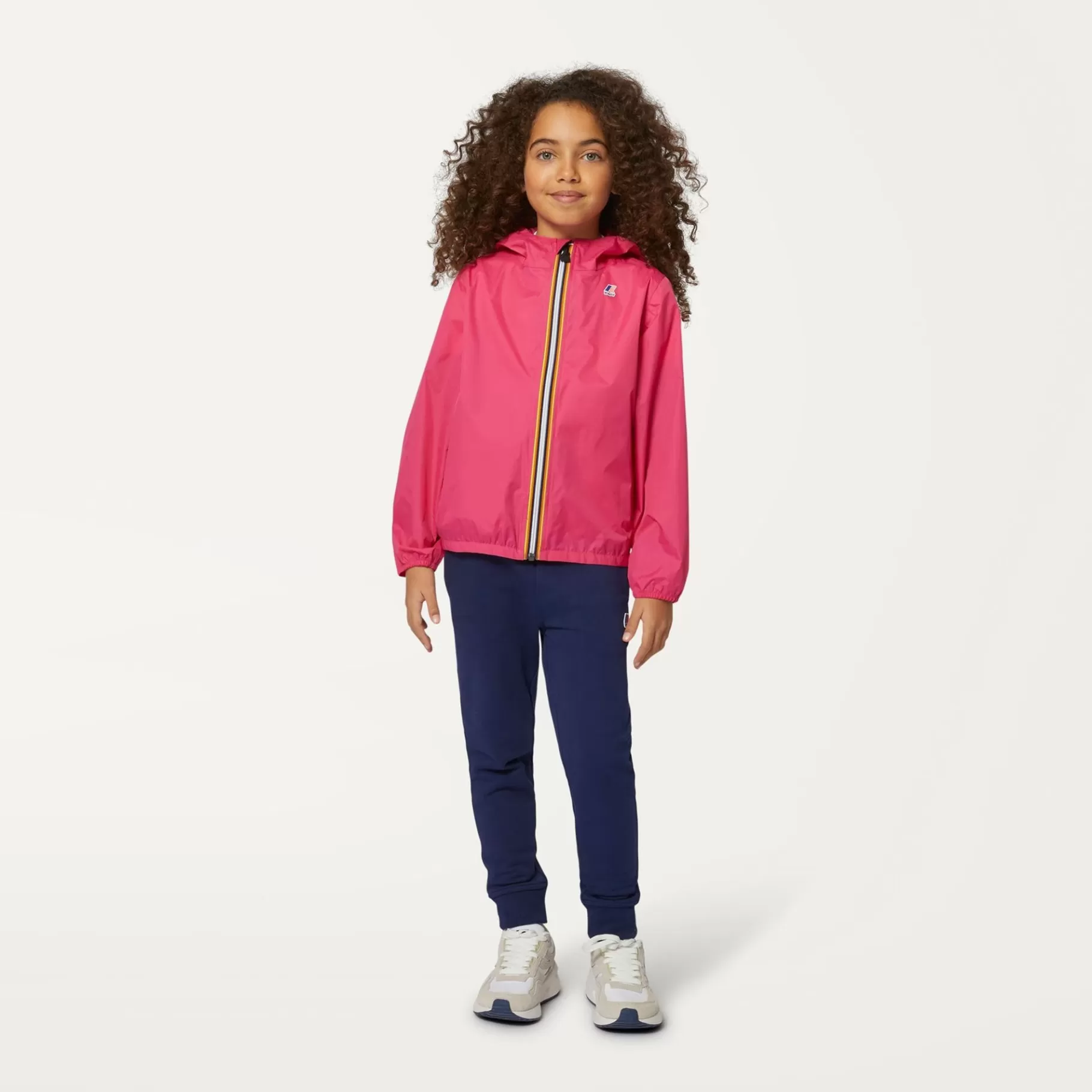 Coats And Long Jackets*K-WAY P. Le Vrai 3.0 Claude - Jackets - Mid - Kid Unisex - Fuchsia Magenta