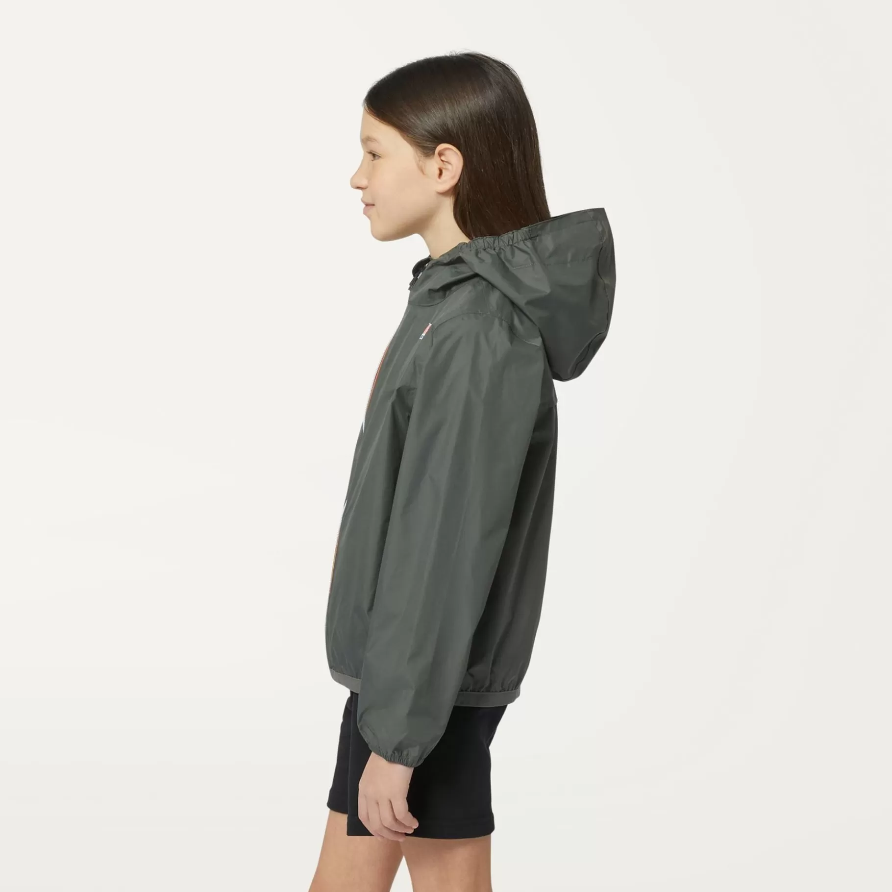 Coats And Long Jackets*K-WAY P. Le Vrai 3.0 Claude - Jackets - Mid - Kid Unisex - Green Blackish