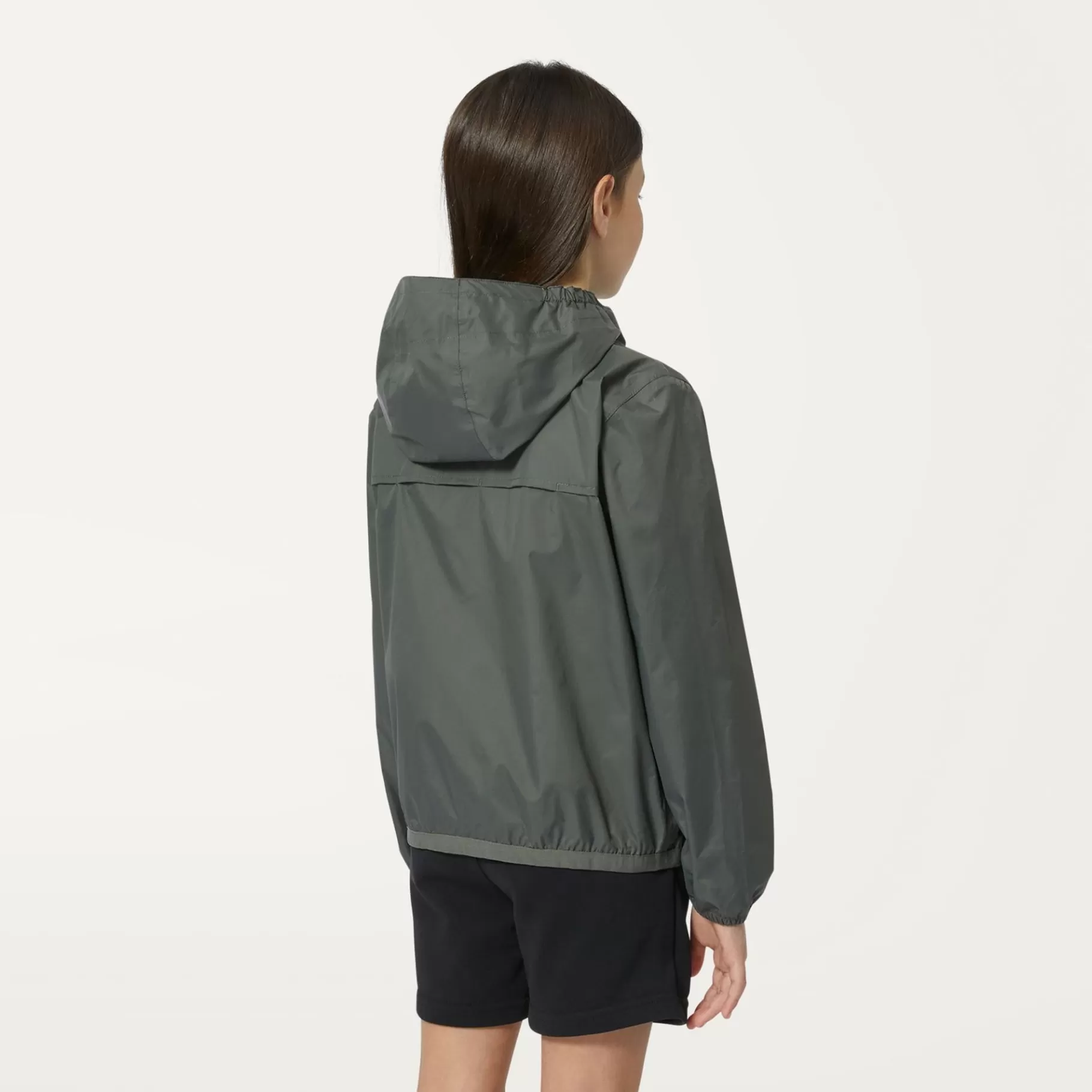 Coats And Long Jackets*K-WAY P. Le Vrai 3.0 Claude - Jackets - Mid - Kid Unisex - Green Blackish