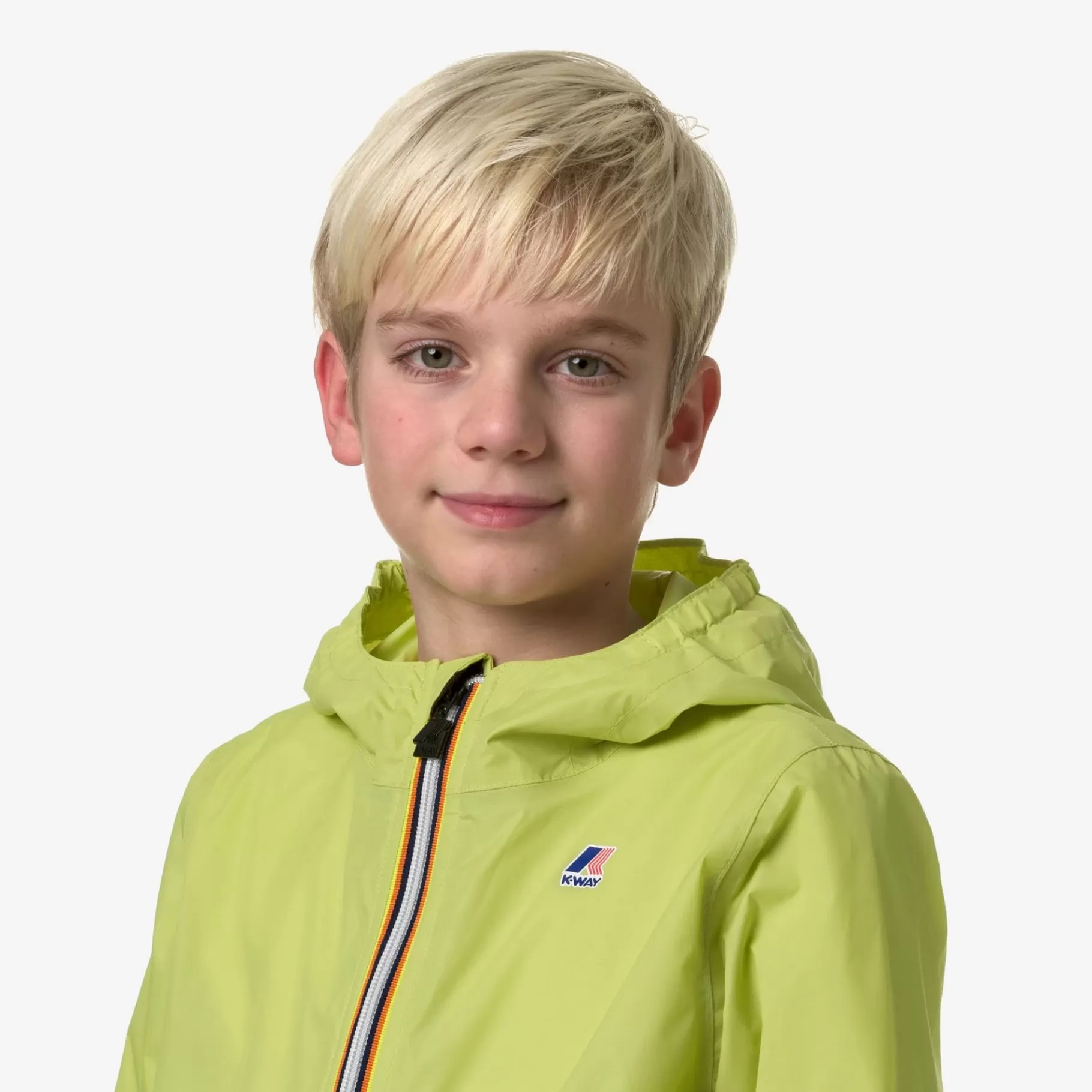 Coats And Long Jackets*K-WAY P. Le Vrai 3.0 Claude - Jackets - Mid - Kid Unisex - Green Celery