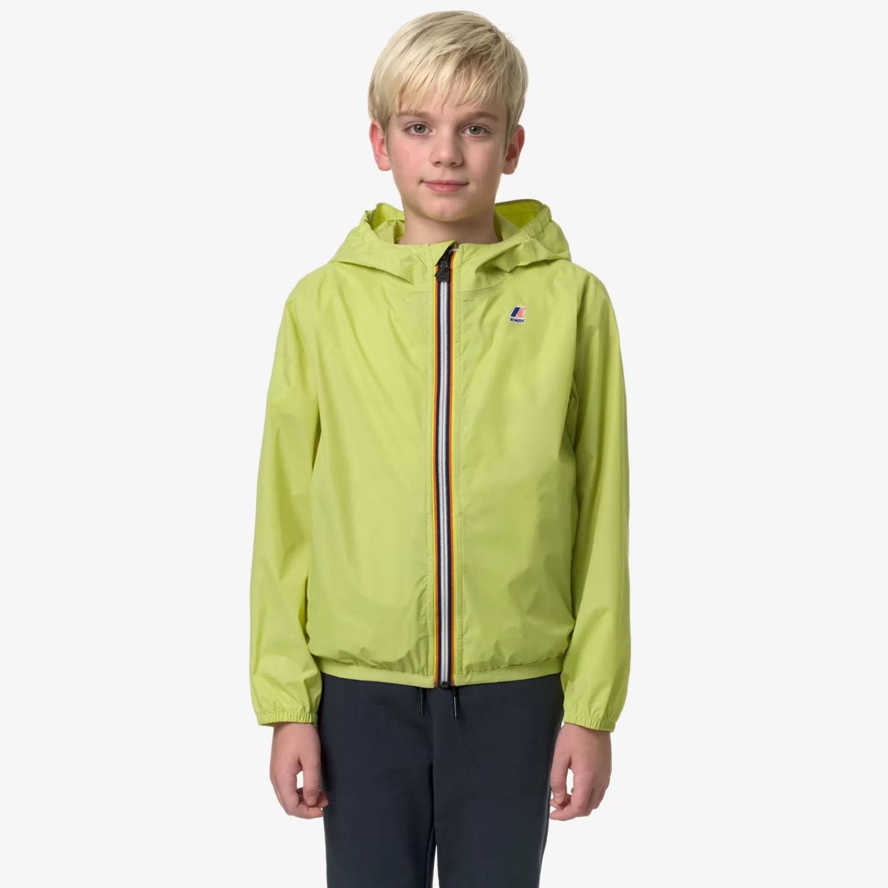 Coats And Long Jackets*K-WAY P. Le Vrai 3.0 Claude - Jackets - Mid - Kid Unisex - Green Celery
