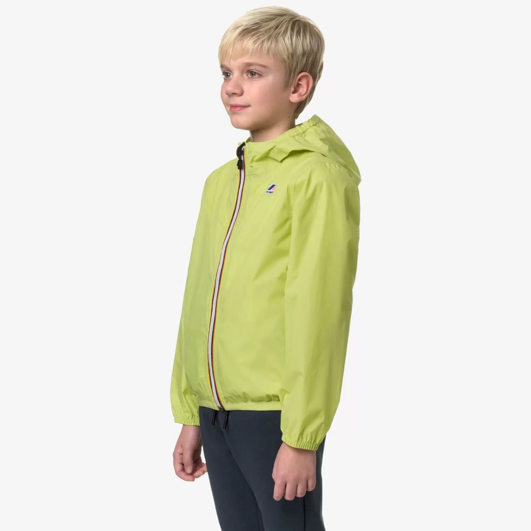 Coats And Long Jackets*K-WAY P. Le Vrai 3.0 Claude - Jackets - Mid - Kid Unisex - Green Celery