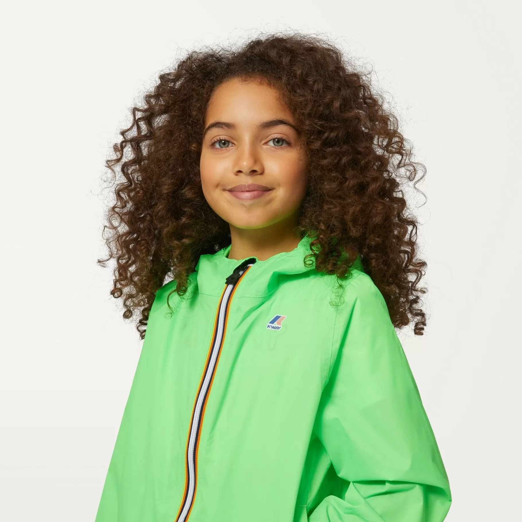 Le Vrai Classic*K-WAY P. Le Vrai 3.0 Claude - Jackets - Mid - Kid Unisex - Green Fluo