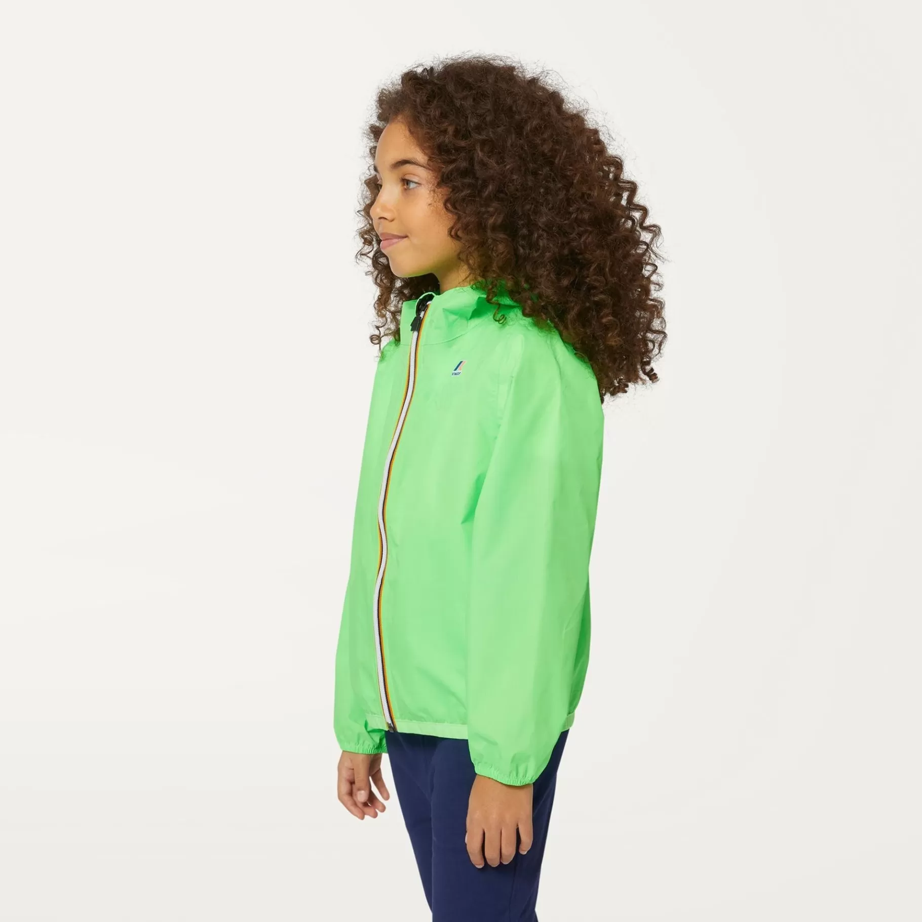 Le Vrai Classic*K-WAY P. Le Vrai 3.0 Claude - Jackets - Mid - Kid Unisex - Green Fluo
