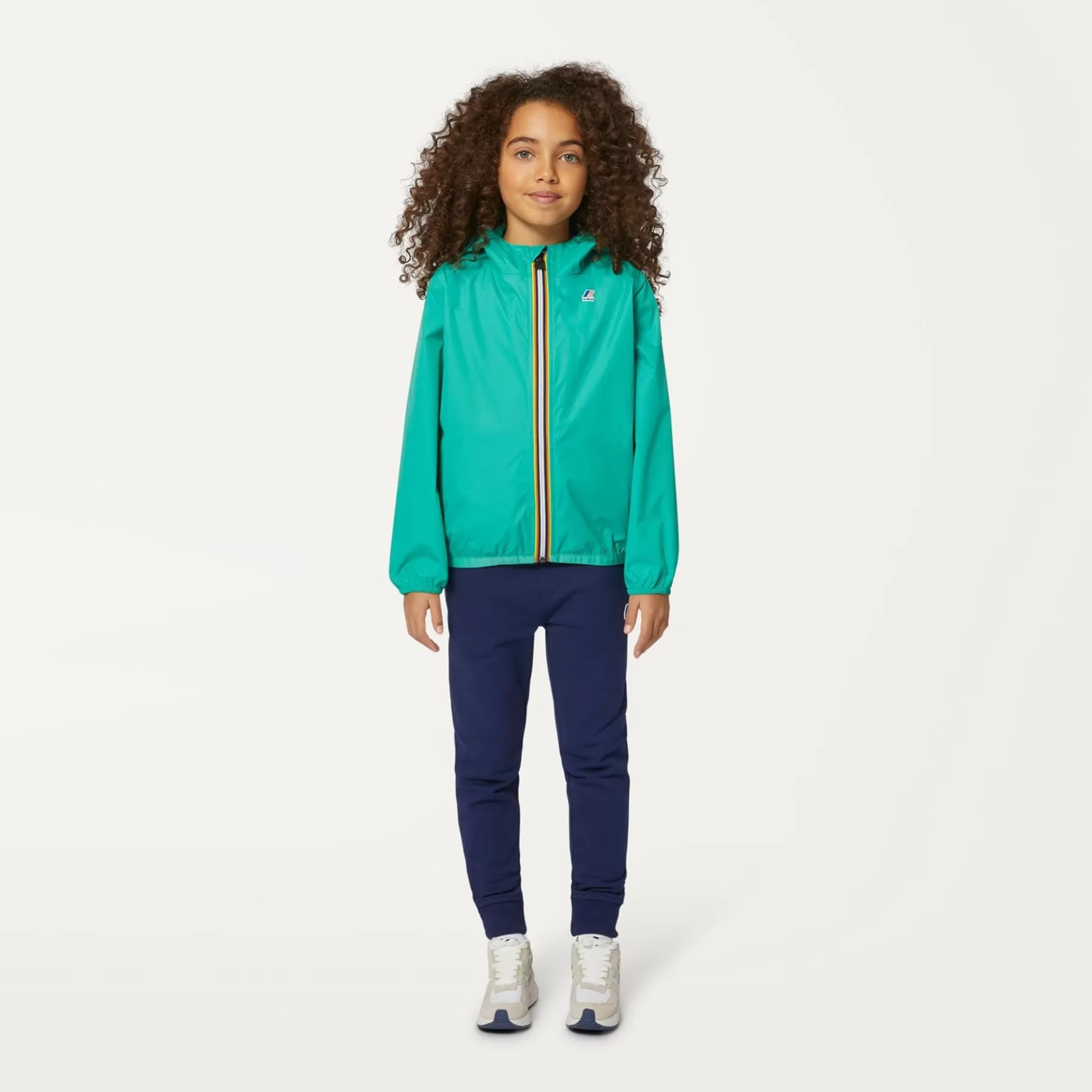 Coats And Long Jackets*K-WAY P. Le Vrai 3.0 Claude - Jackets - Mid - Kid Unisex - Green Marine