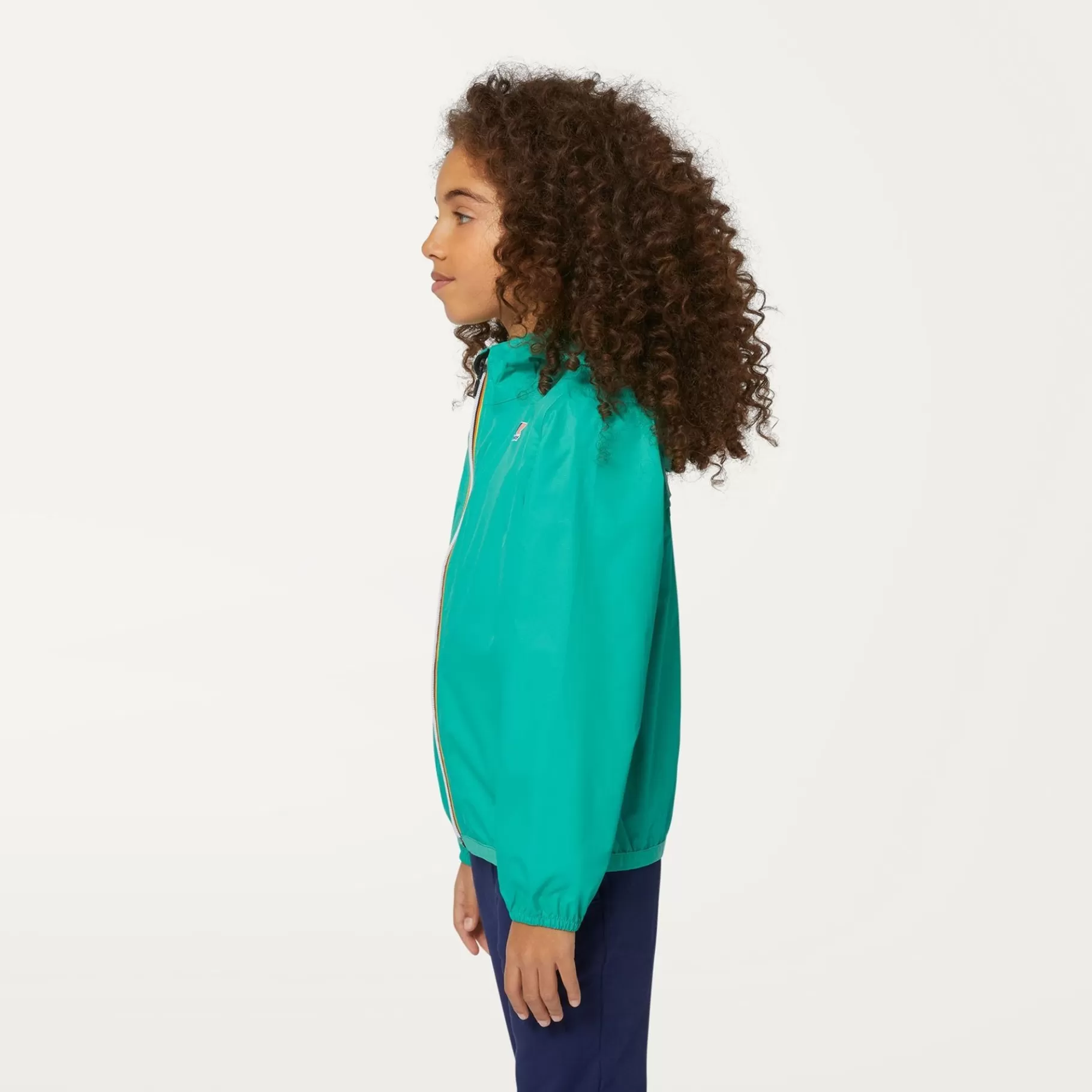 Coats And Long Jackets*K-WAY P. Le Vrai 3.0 Claude - Jackets - Mid - Kid Unisex - Green Marine