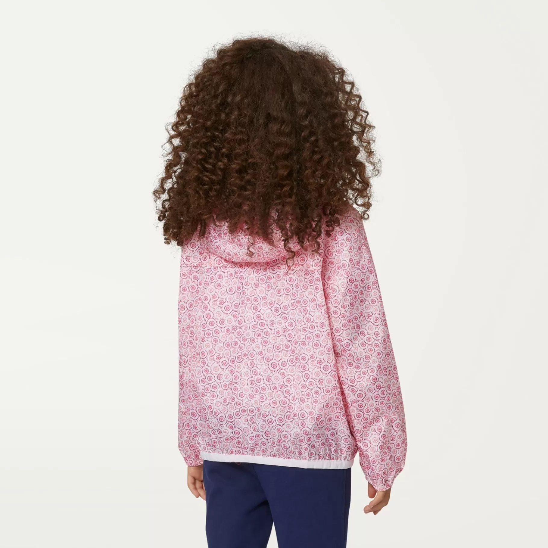 Coats And Long Jackets*K-WAY P. Le Vrai 3.0 Claude Graphic - Jackets - Mid - Kid Unisex - Circles Wh-Pnk