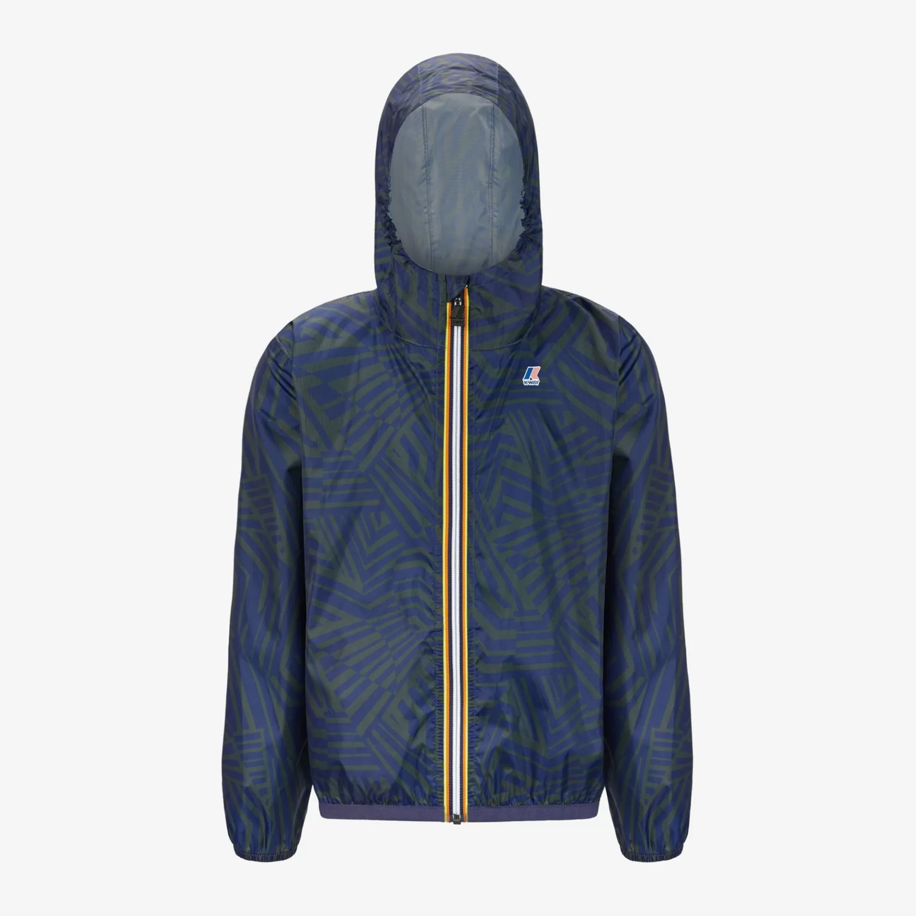 Coats And Long Jackets*K-WAY P. Le Vrai 3.0 Claude Graphic - Jackets - Mid - Kid Unisex - Optical Green Blue