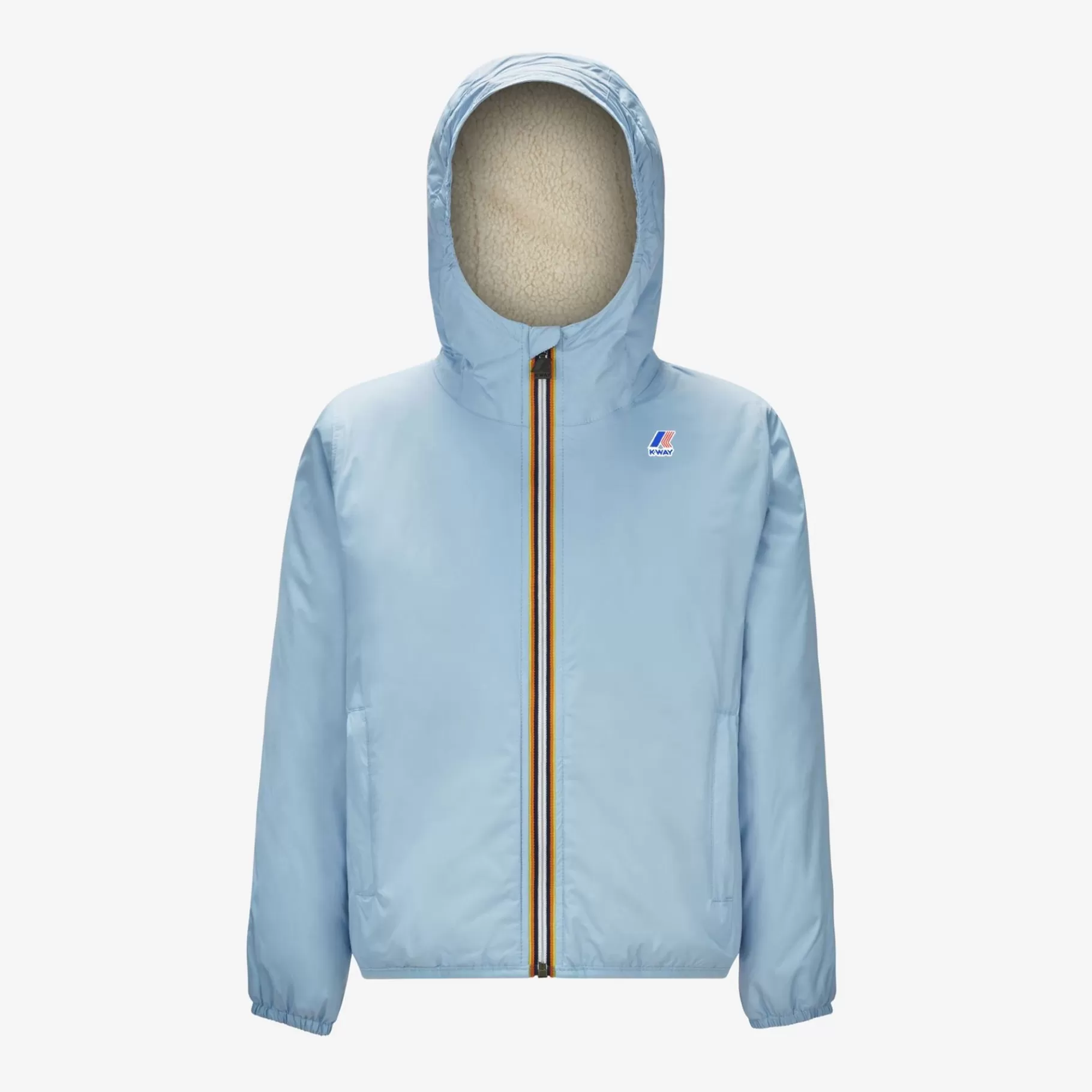 Le Vrai Classic*K-WAY P. Le Vrai 3.0 Claude Orsetto - Jackets - Mid - Kid Unisex - Ecru-Azure Lt Marine