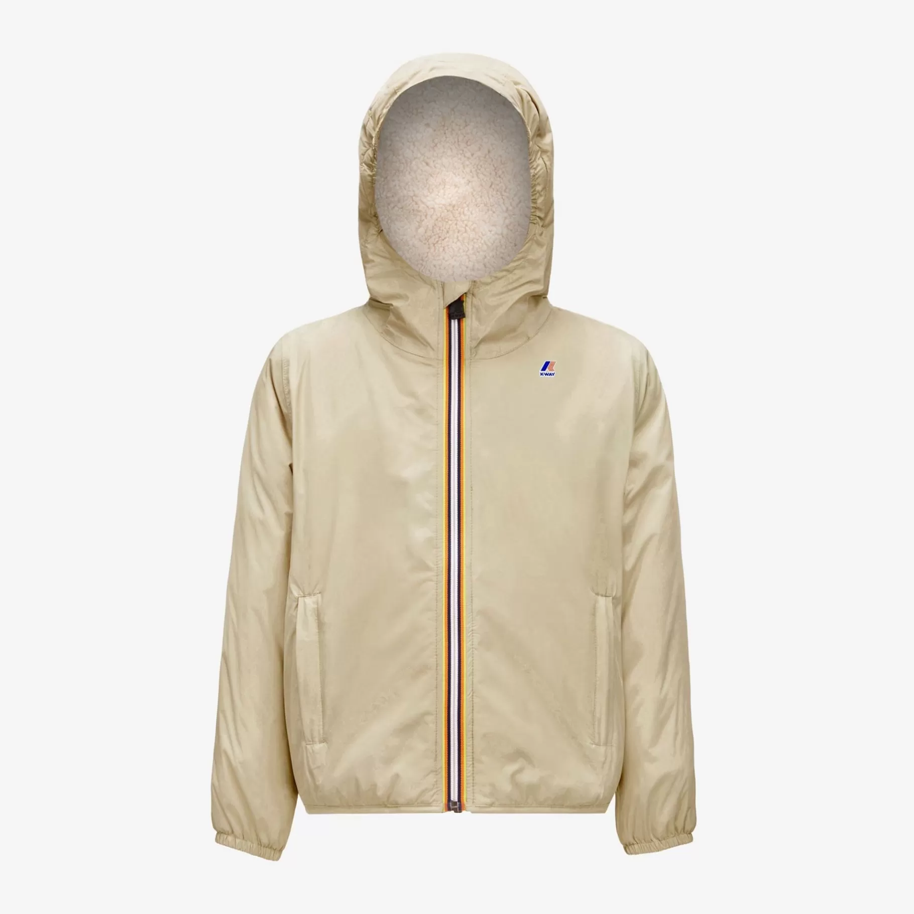 Le Vrai Classic*K-WAY P. Le Vrai 3.0 Claude Orsetto - Jackets - Mid - Kid Unisex - Ecru-Beige Grey