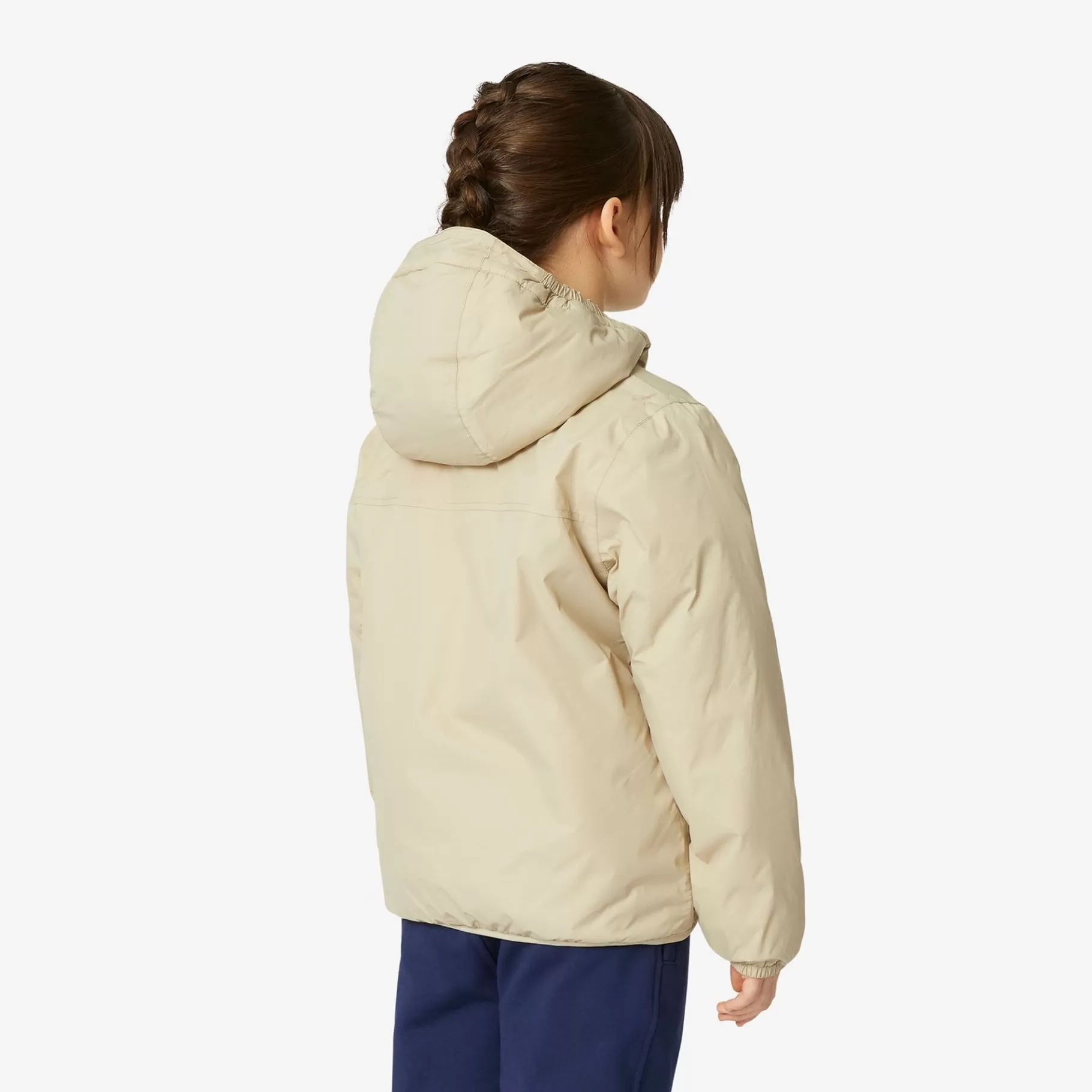 Coats And Long Jackets*K-WAY P. Le Vrai 3.0 Claude Orsetto - Jackets - Mid - Kid Unisex - Ecru-Beige Grey