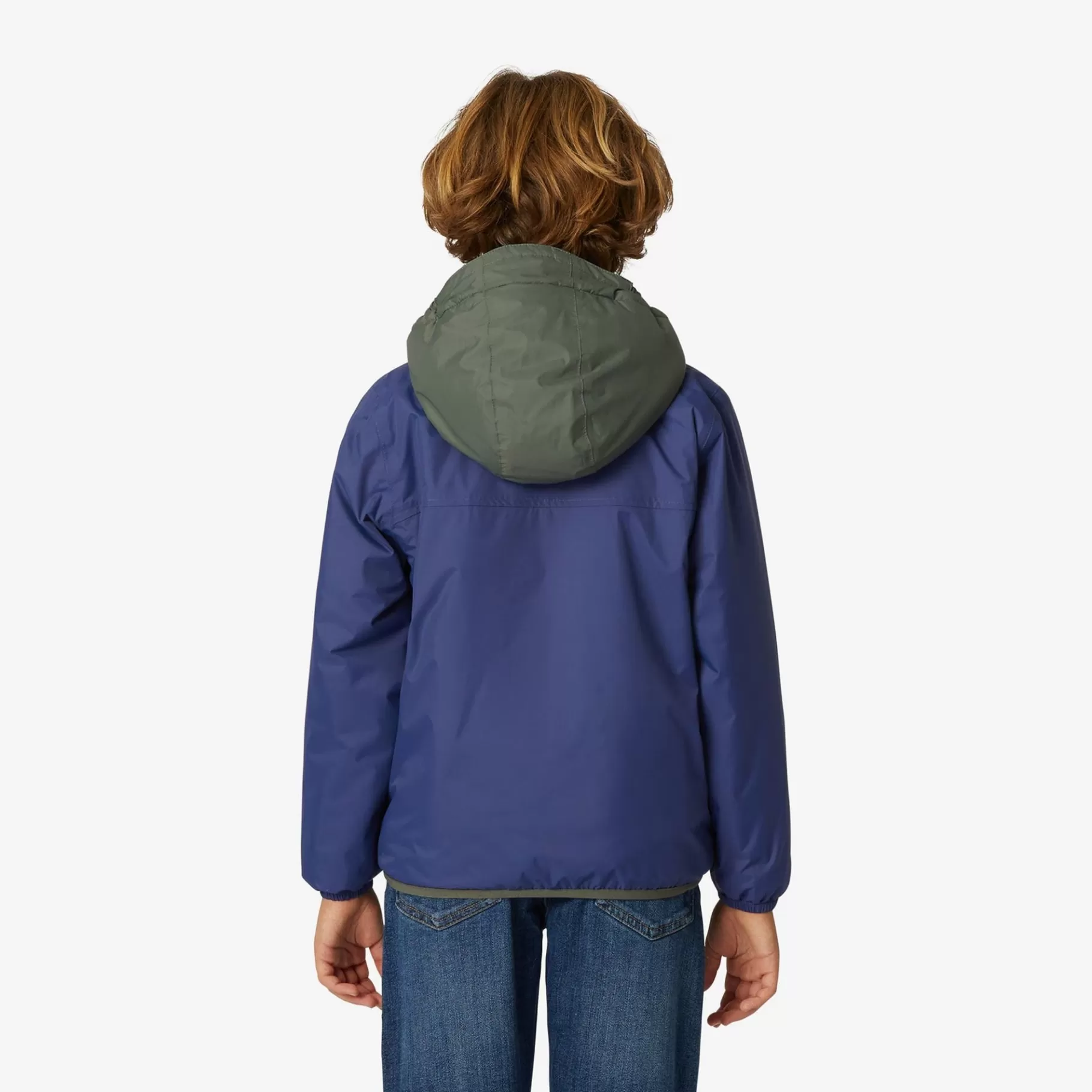 Coats And Long Jackets*K-WAY P. Le Vrai 3.0 Claude Orsetto - Jackets - Mid - Kid Unisex - Ecru-Green B-Blue M