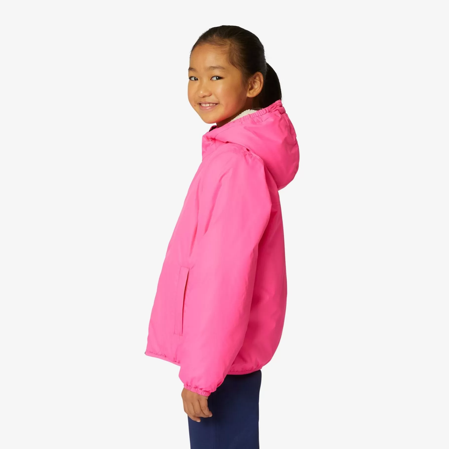 Le Vrai Classic*K-WAY P. Le Vrai 3.0 Claude Orsetto - Jackets - Mid - Kid Unisex - Ecru-Pink Intense