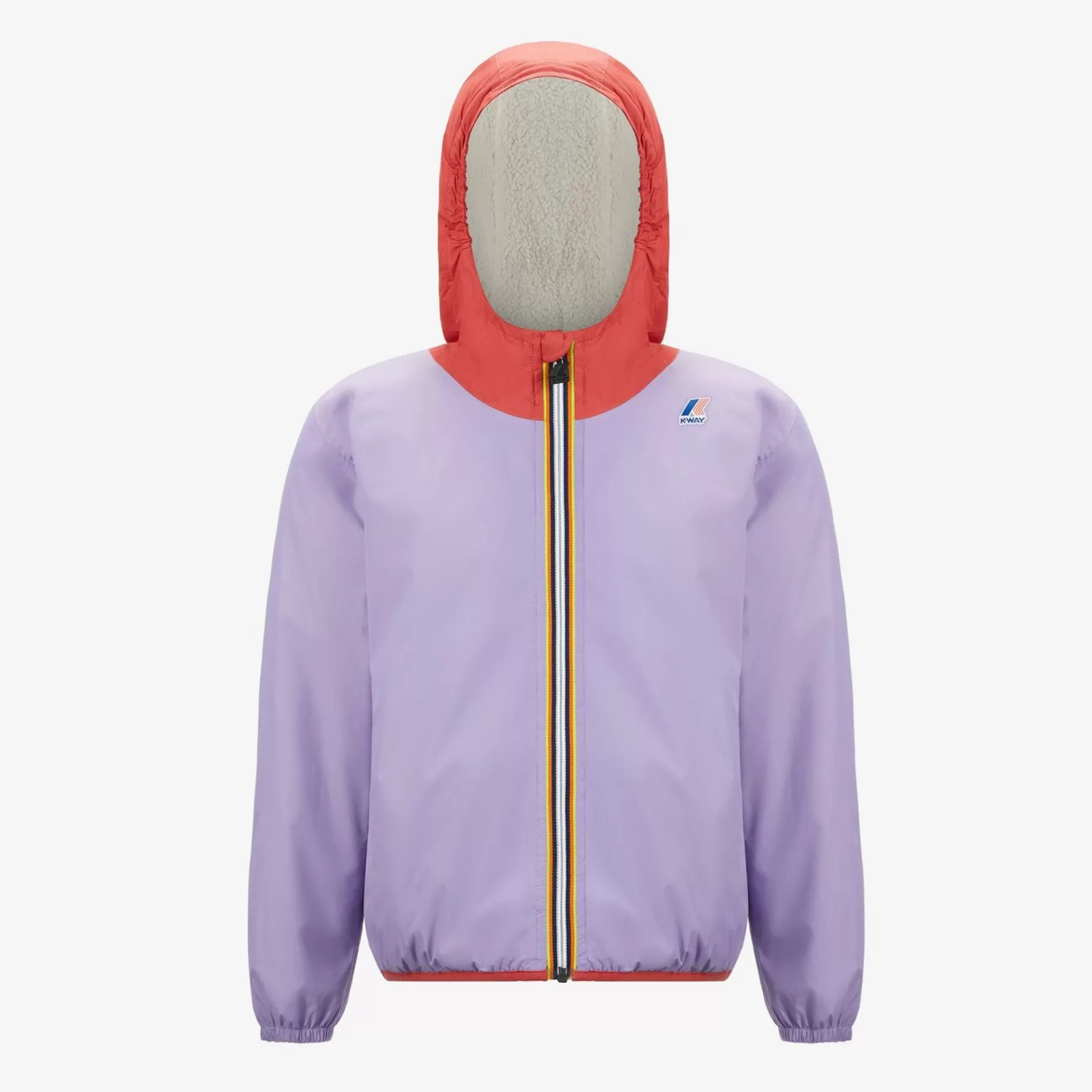 Le Vrai Classic*K-WAY P. Le Vrai 3.0 Claude Orsetto - Jackets - Mid - Kid Unisex - Ecru-Red J-Violet L
