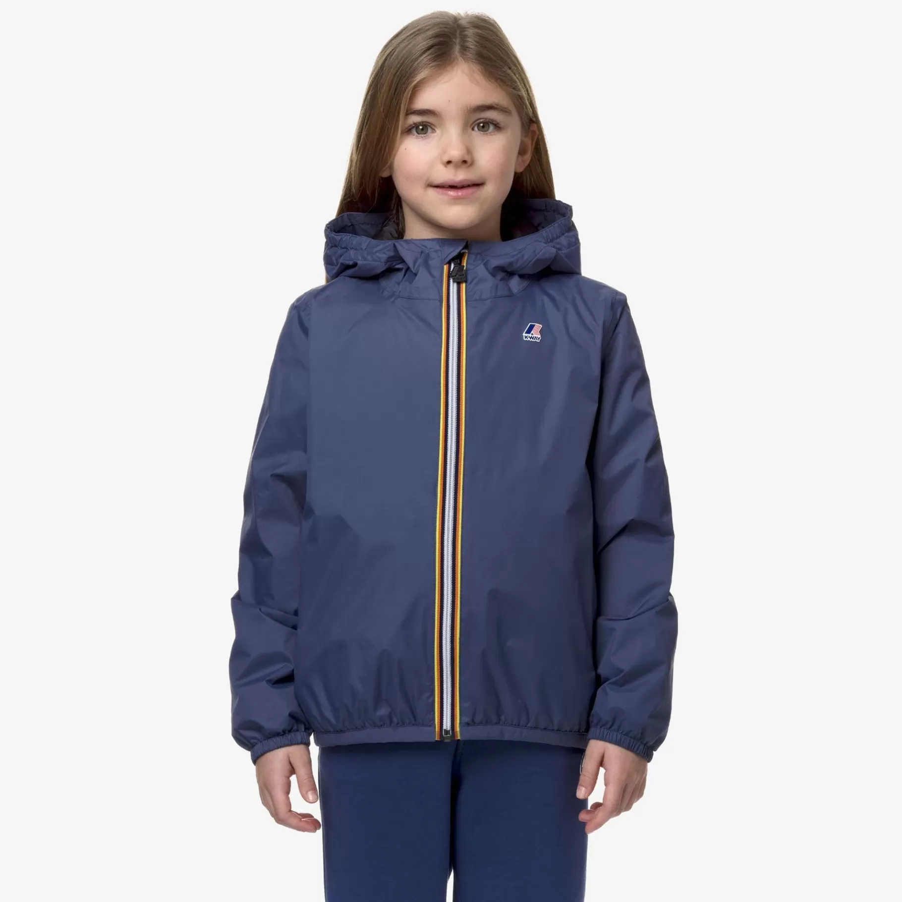 Coats And Long Jackets*K-WAY P. Le Vrai 3.0 Claude Warm - Jackets - Mid - Kid Unisex - Blue Indigo