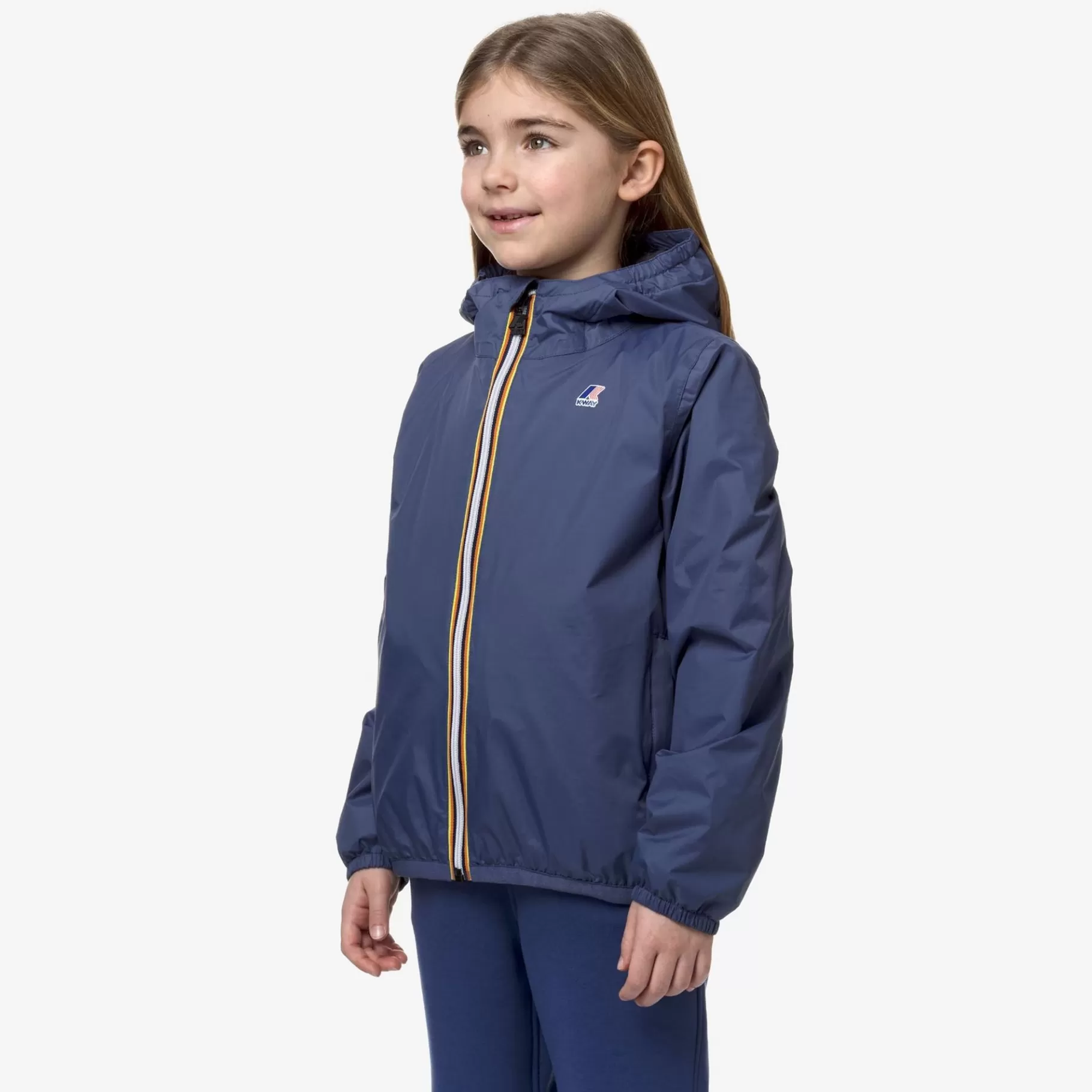 Coats And Long Jackets*K-WAY P. Le Vrai 3.0 Claude Warm - Jackets - Mid - Kid Unisex - Blue Indigo