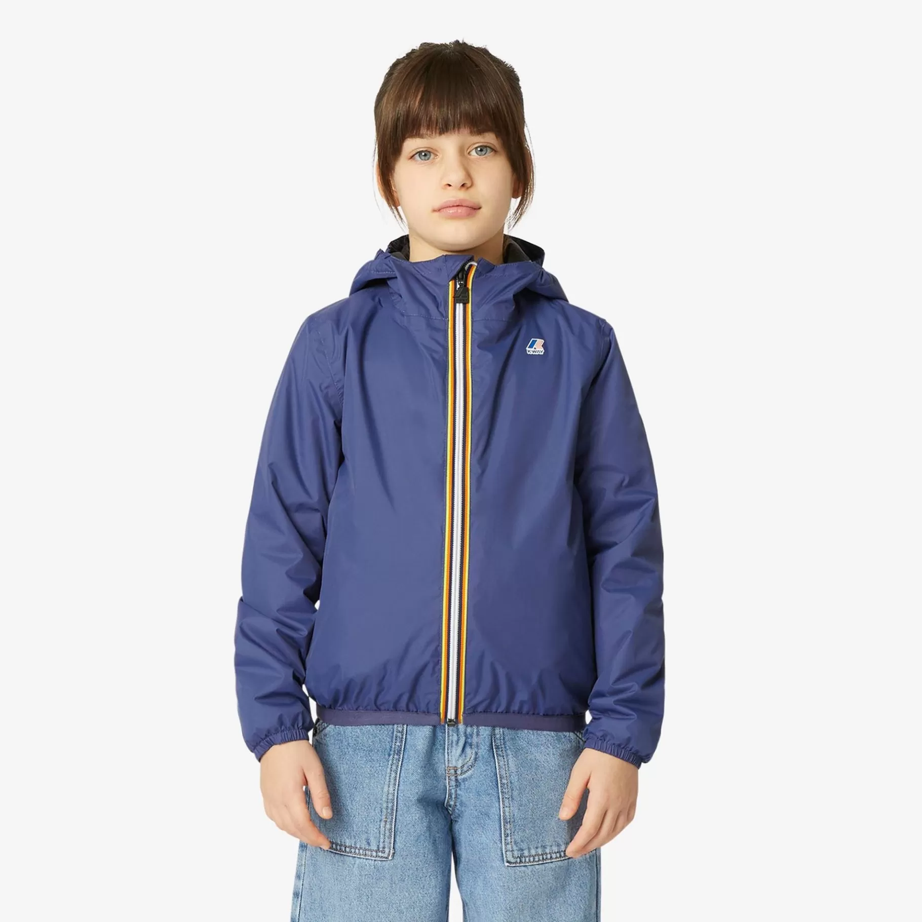 Coats And Long Jackets*K-WAY P. Le Vrai 3.0 Claude Warm - Jackets - Mid - Kid Unisex - Blue Medieval