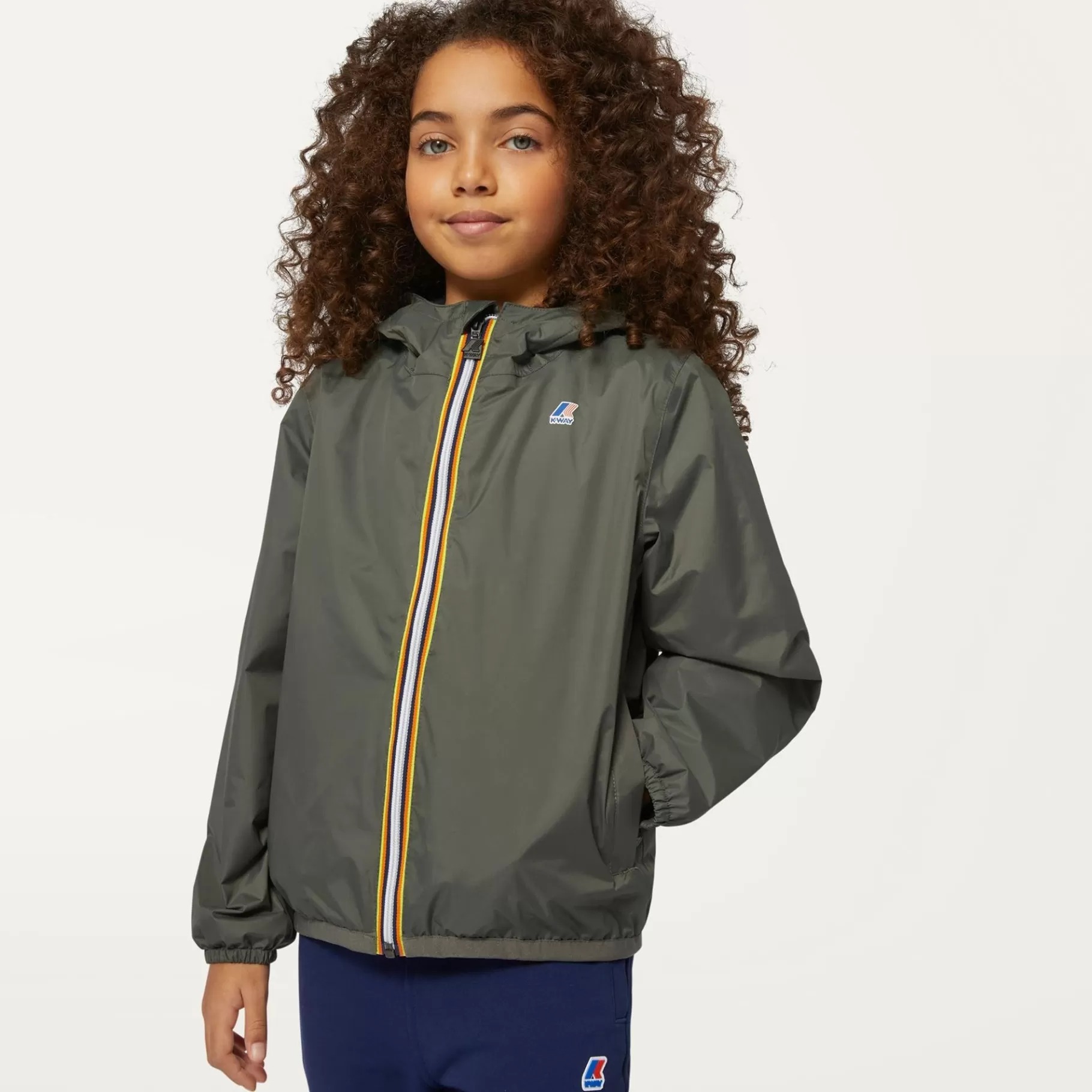 Coats And Long Jackets*K-WAY P. Le Vrai 3.0 Claude Warm - Jackets - Mid - Kid Unisex - Green Blackish