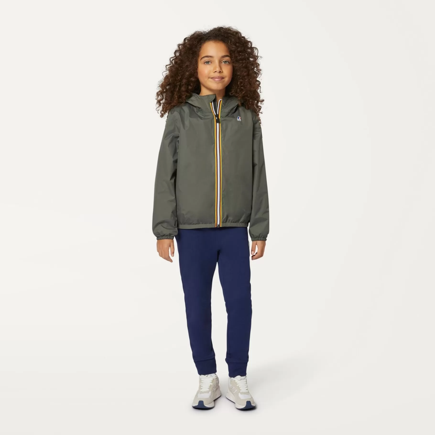 Coats And Long Jackets*K-WAY P. Le Vrai 3.0 Claude Warm - Jackets - Mid - Kid Unisex - Green Blackish