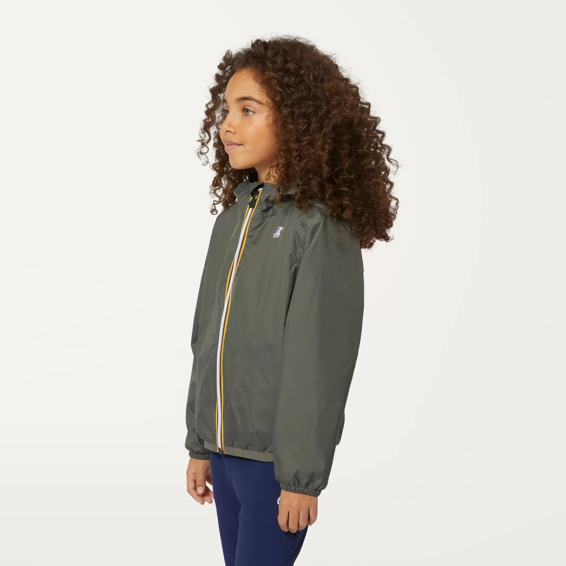 Coats And Long Jackets*K-WAY P. Le Vrai 3.0 Claude Warm - Jackets - Mid - Kid Unisex - Green Blackish