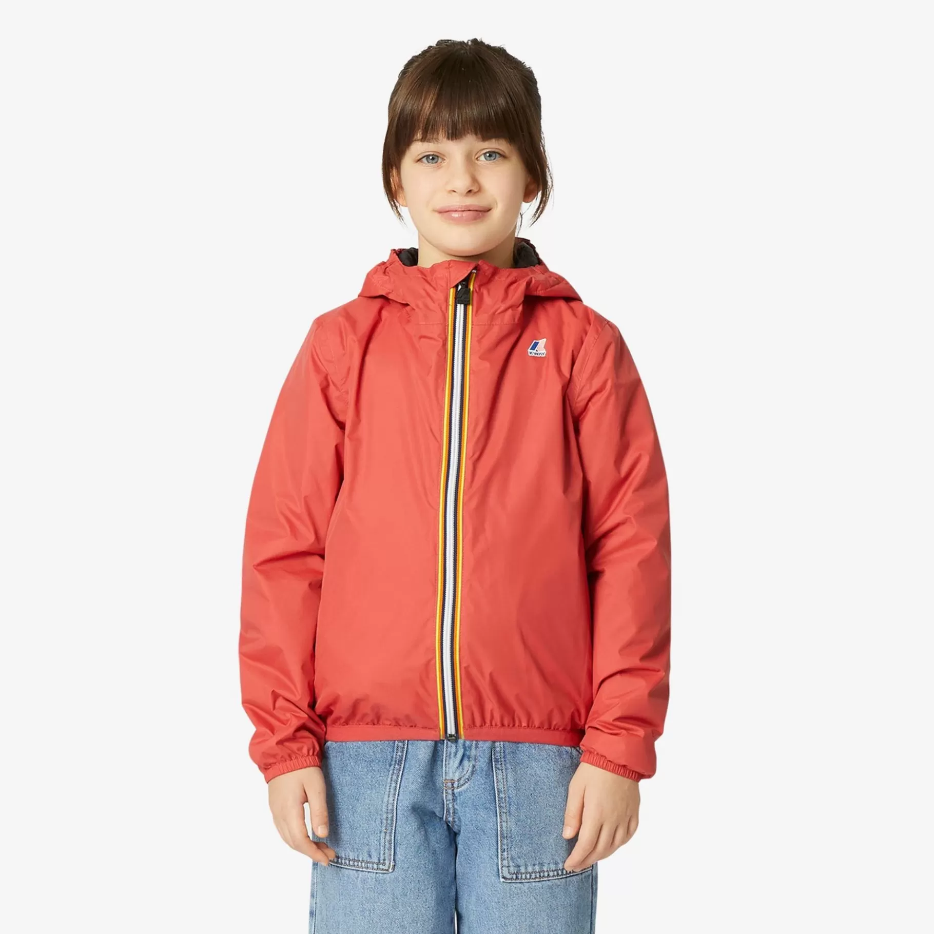 Coats And Long Jackets*K-WAY P. Le Vrai 3.0 Claude Warm - Jackets - Mid - Kid Unisex - Red Jasper